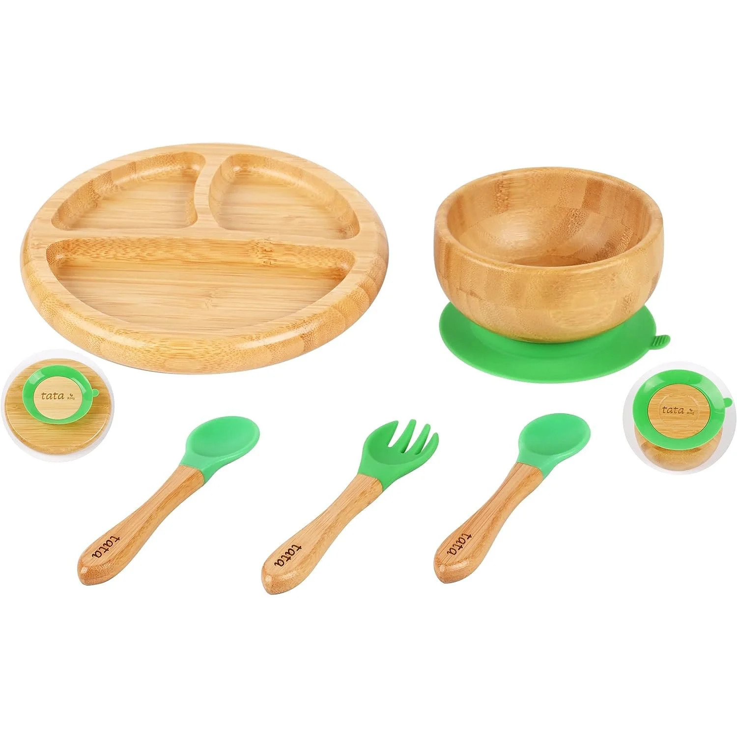 Suction Bamboo Plates