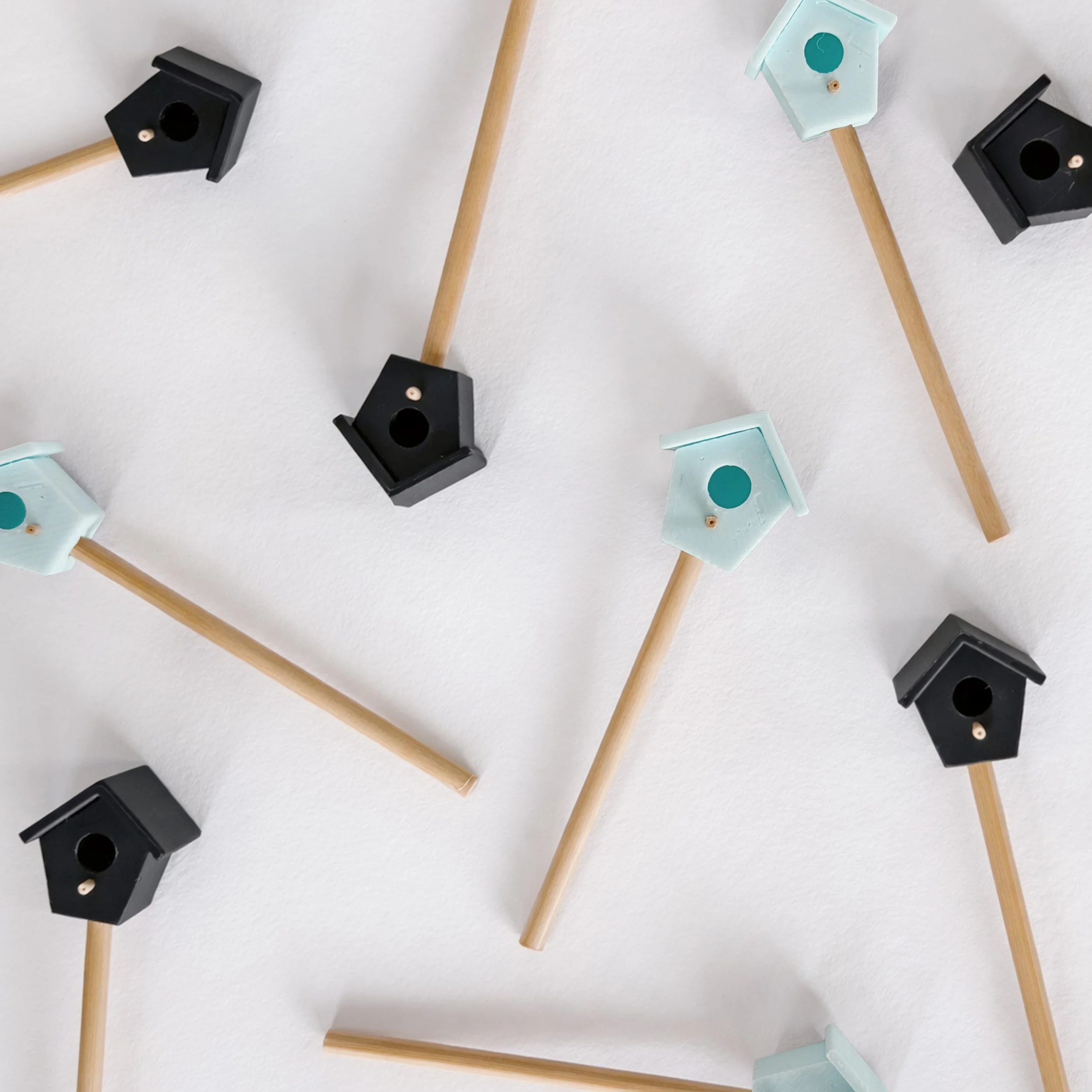 Miniature Birdhouse with Stand