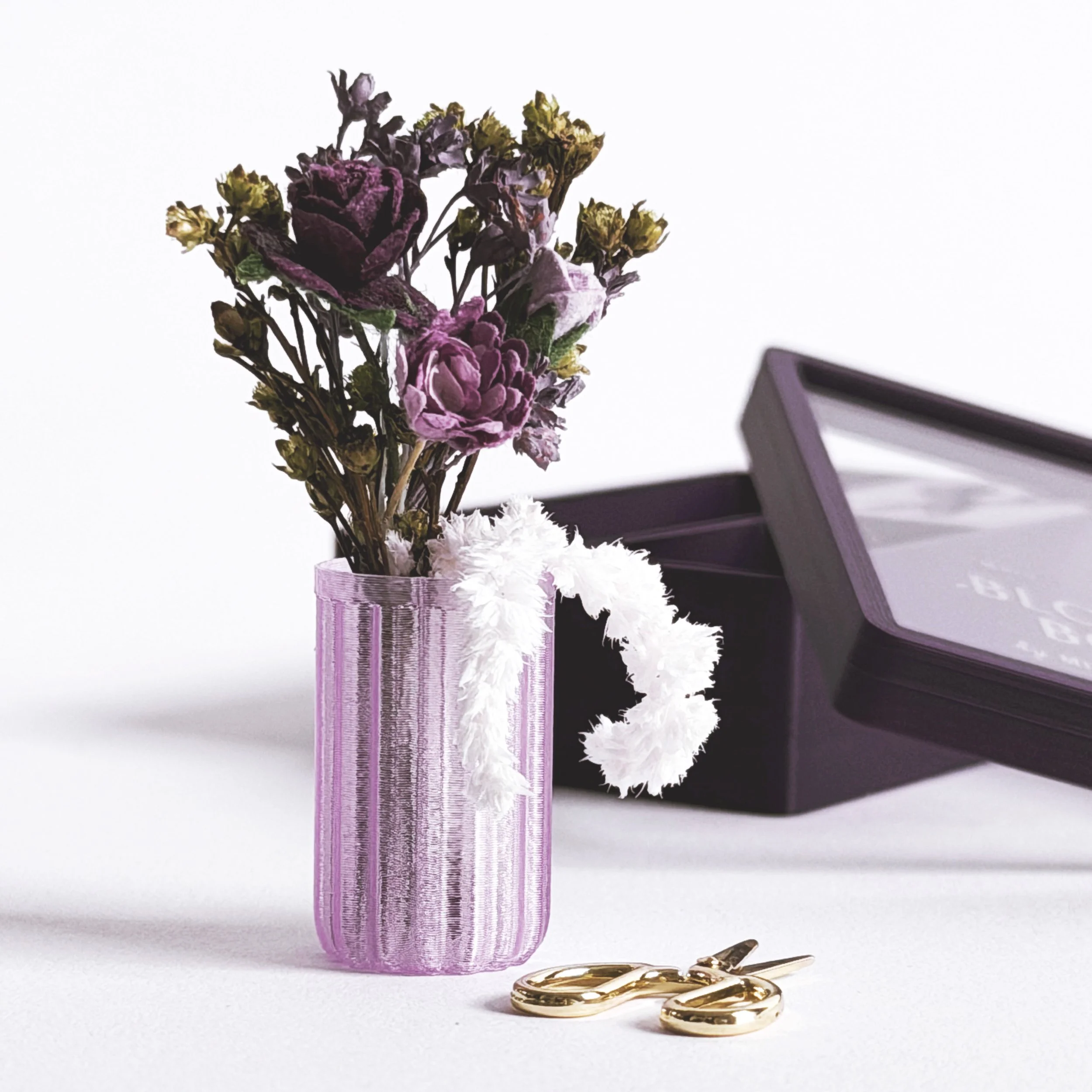 Preserved Mini Bouquet Gift Set | Purple Floral