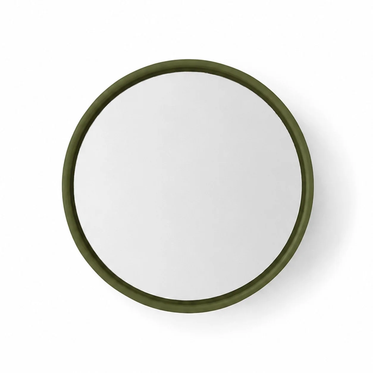 Dollhouse Round Wall Mirror - Olive Green