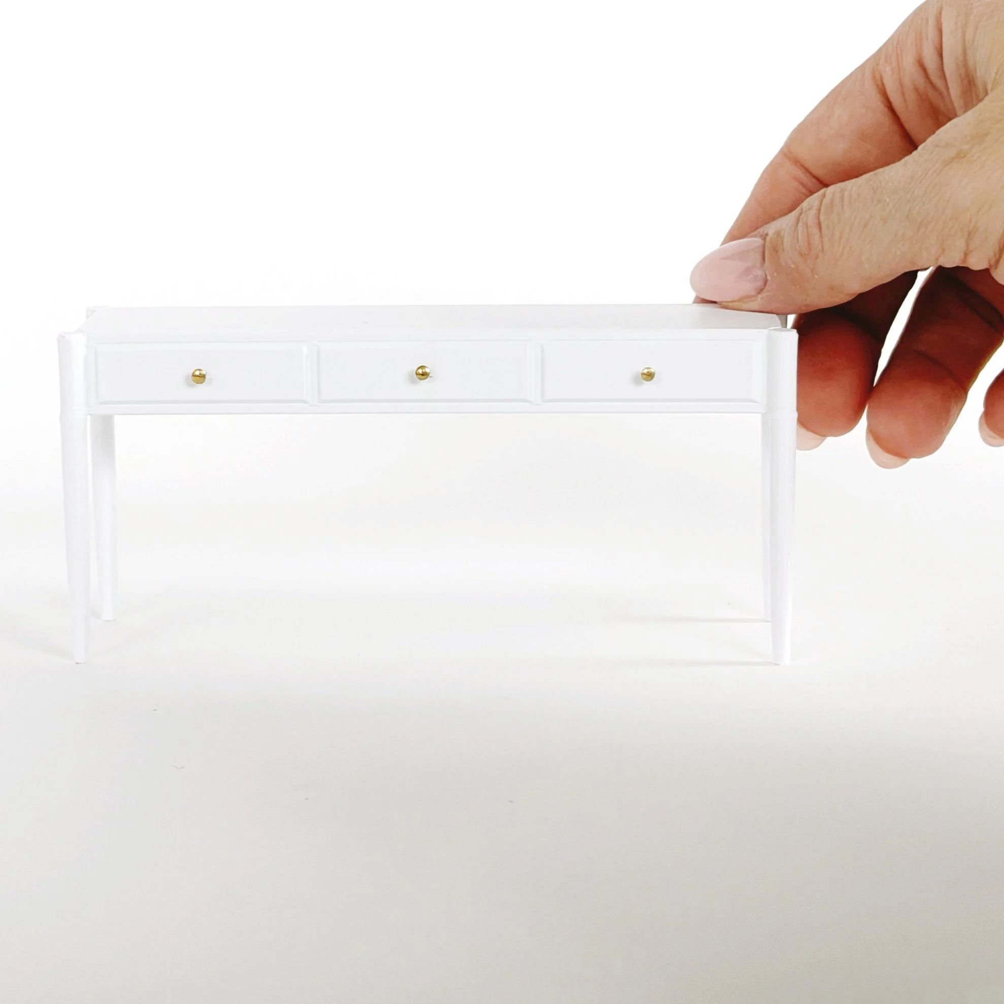 Miniature Console Table - White