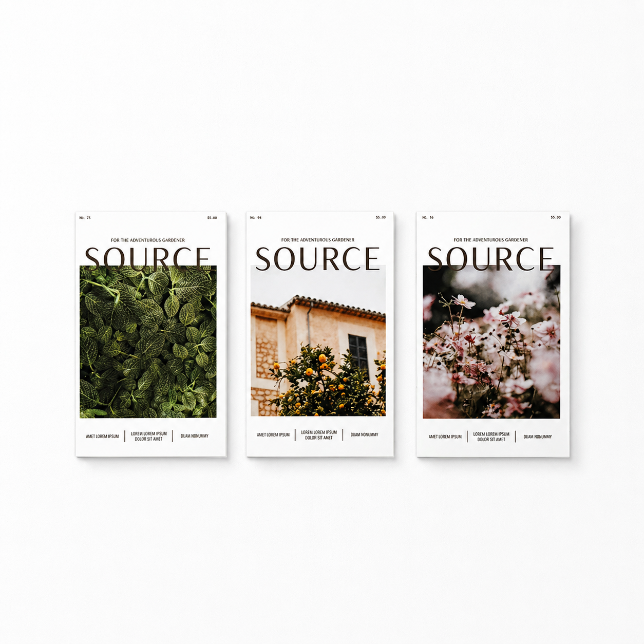 3pc Miniature Garden Magazine Set