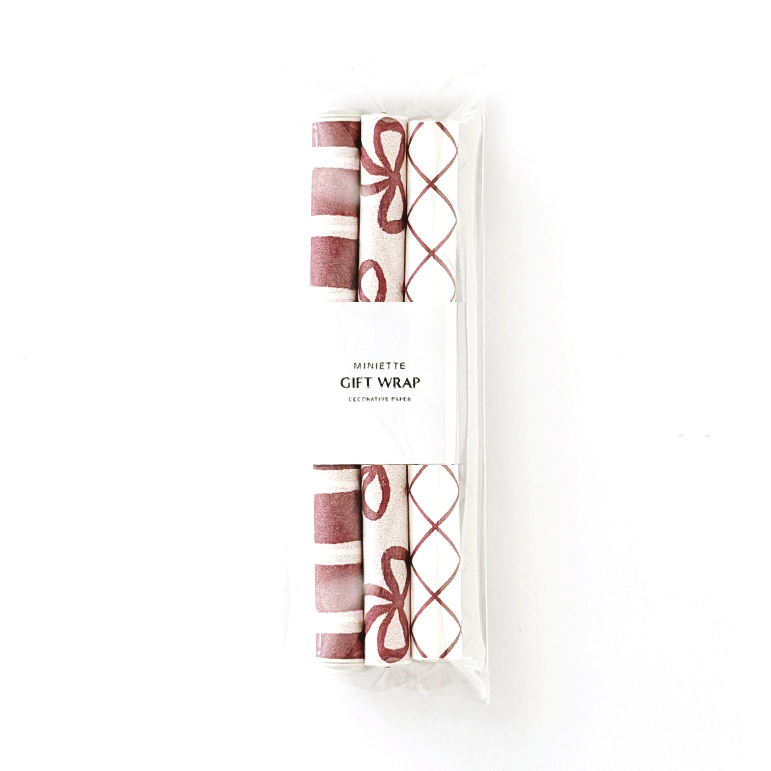 Miniature Wrapping Paper - Set of 3 Berry