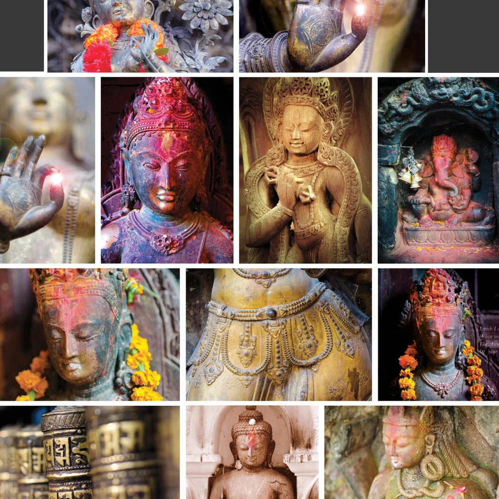 Colección Sagrada de Nepal: 12 Tarjetas con sus respectivos sobres 