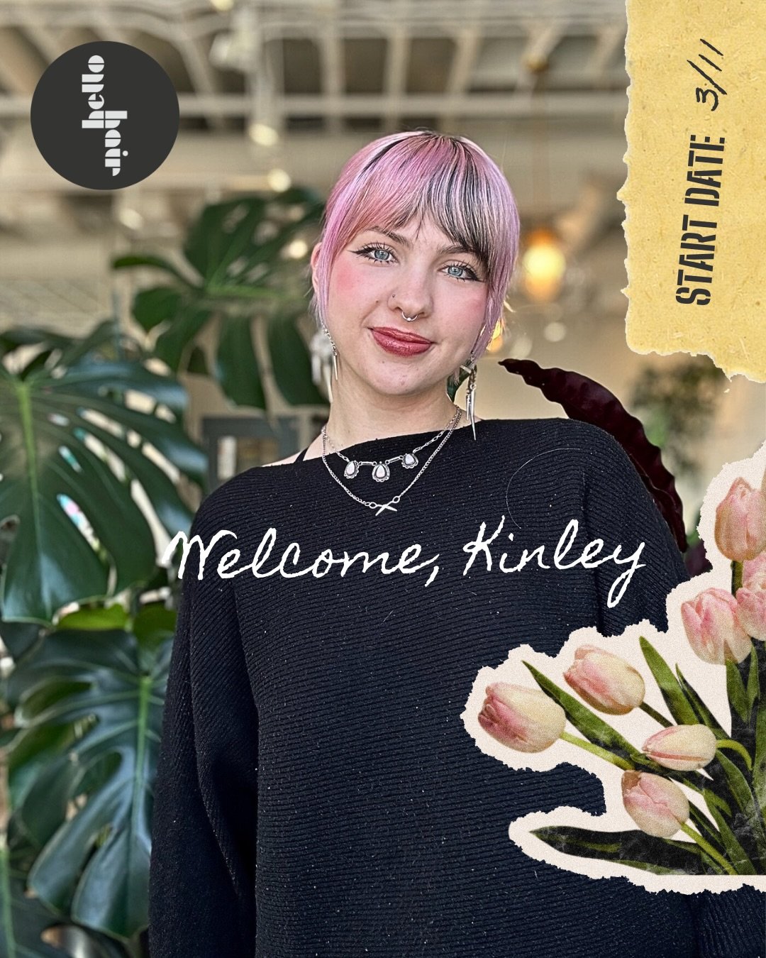 💛We love growing our team with stylists who care deeply about their craft and Kinley fits right in.

From bright blondes to bold color work to beautifully tailored cuts, she brings both creativity and precision to the chair. If you&rsquo;ve been wai