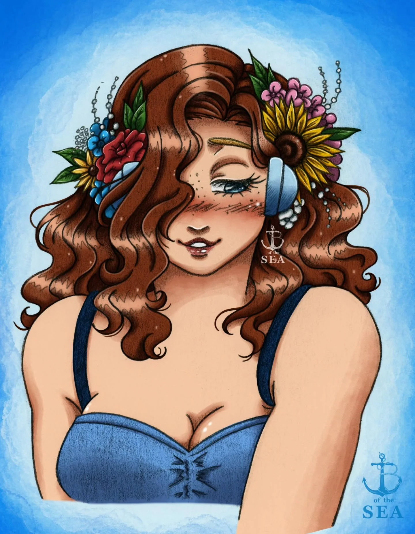 Colored my sketch 🙂&zwj;↕️💙 for fun ✨️

#arttag2k26 #jbofthesea #jbofthesea_art #procreateartist #procreate #procreateart #speedpaint