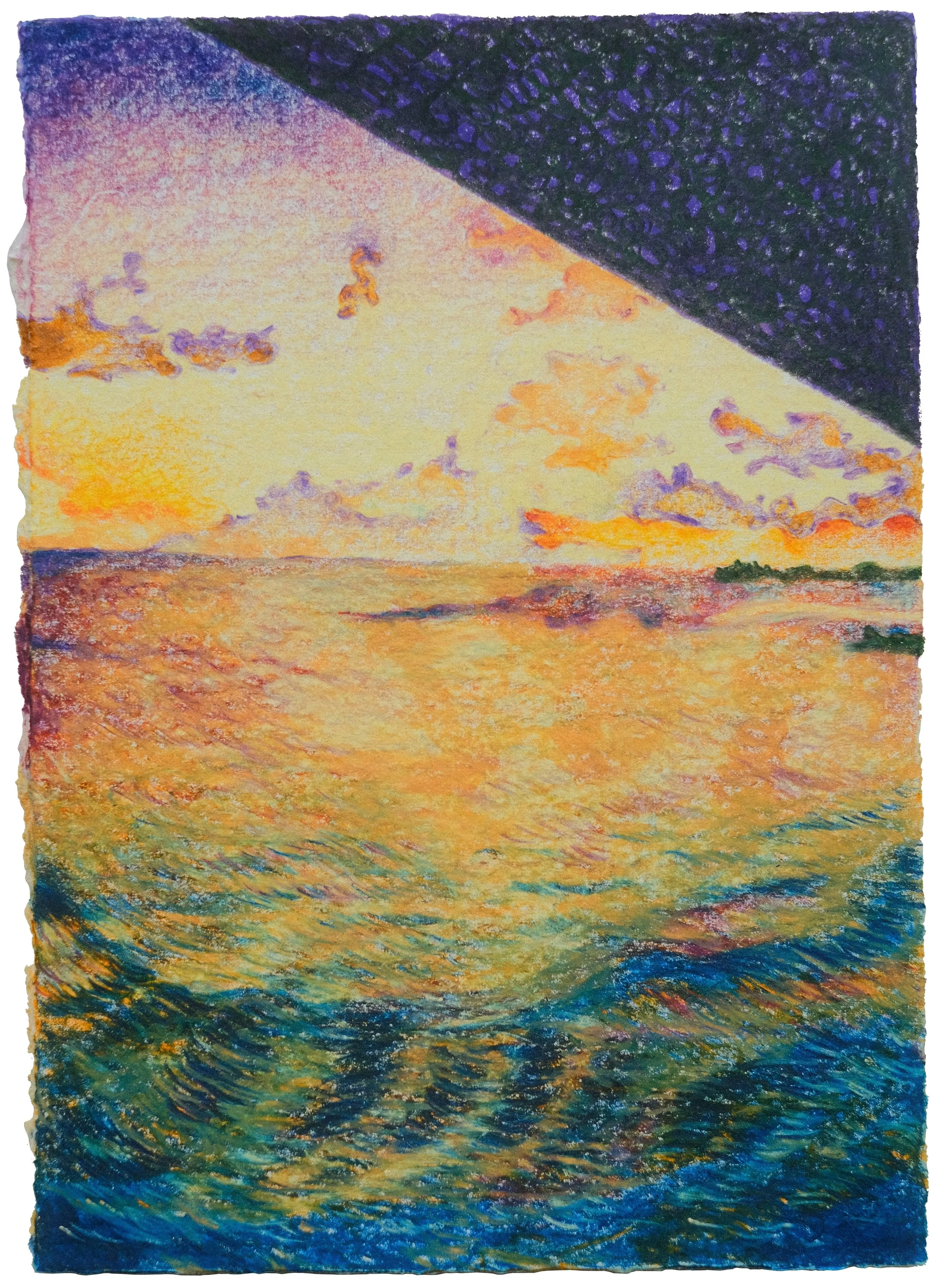 Entre Alegría your Nostalgia, 7" x 5", watercolor pencil on paper, 2026