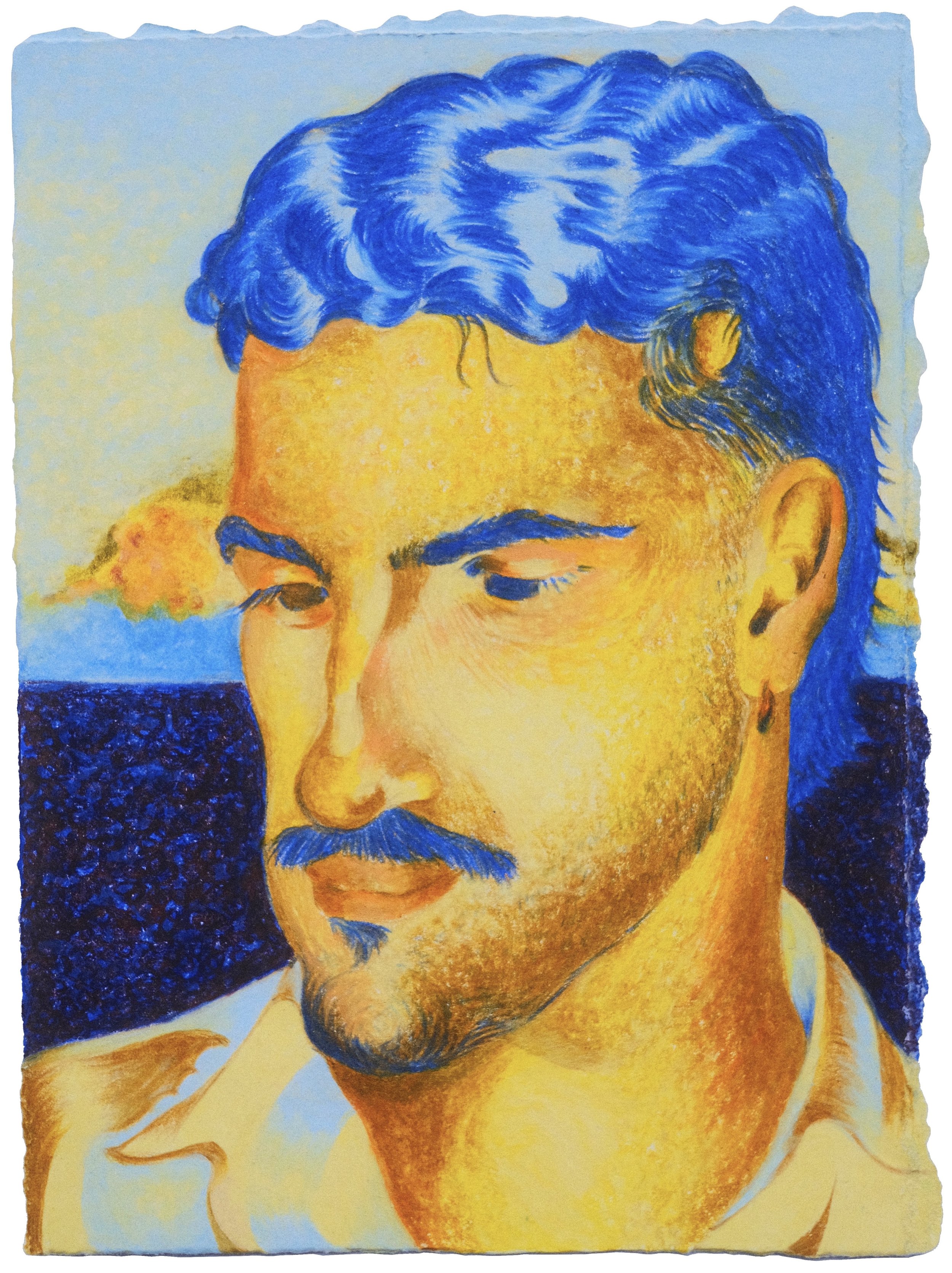 Untitled,  7" x 5", watercolor pencil on paper, 2026
