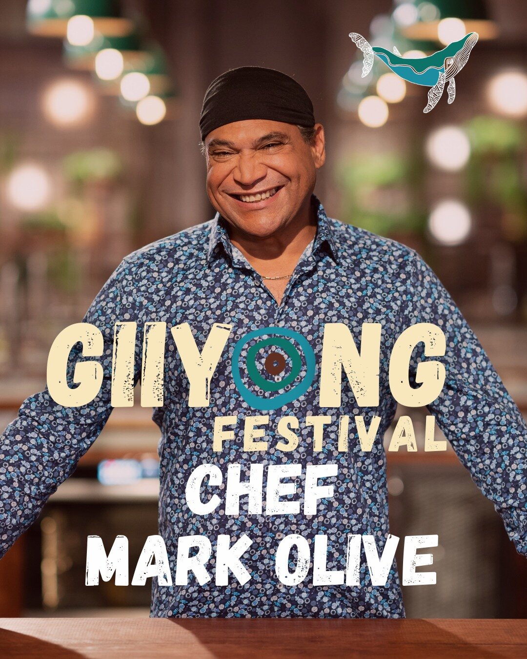 🐳🦆 PRESENTERS: You asked for it - Chef Mark Olive, aka &lsquo;The Black Olive' is back for Giiyong Festival 2023 (also the team loves him!) ⭐⭐⭐⭐⭐

Chef Mark has worked in the industry for over 30 years has become a well-known Australian icon with h