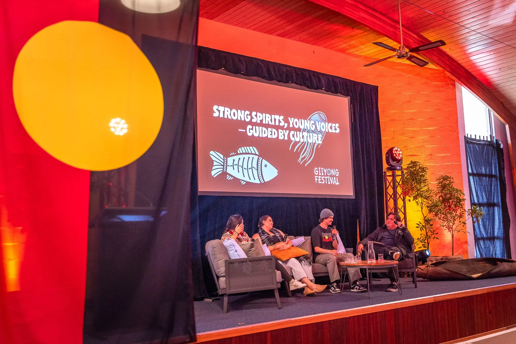 STRONG SPIRITS, YOUNG VOICES - GUIDED BY CULTURE - this panel at Giiyong Festival 2025 facilitated by Dre Wicks - Co-Chair of the NSWALC Youth Advisory Committee, included Ciara Maher, Tarra Glover and Jonty Scott.

The conversation drew on the 2025 