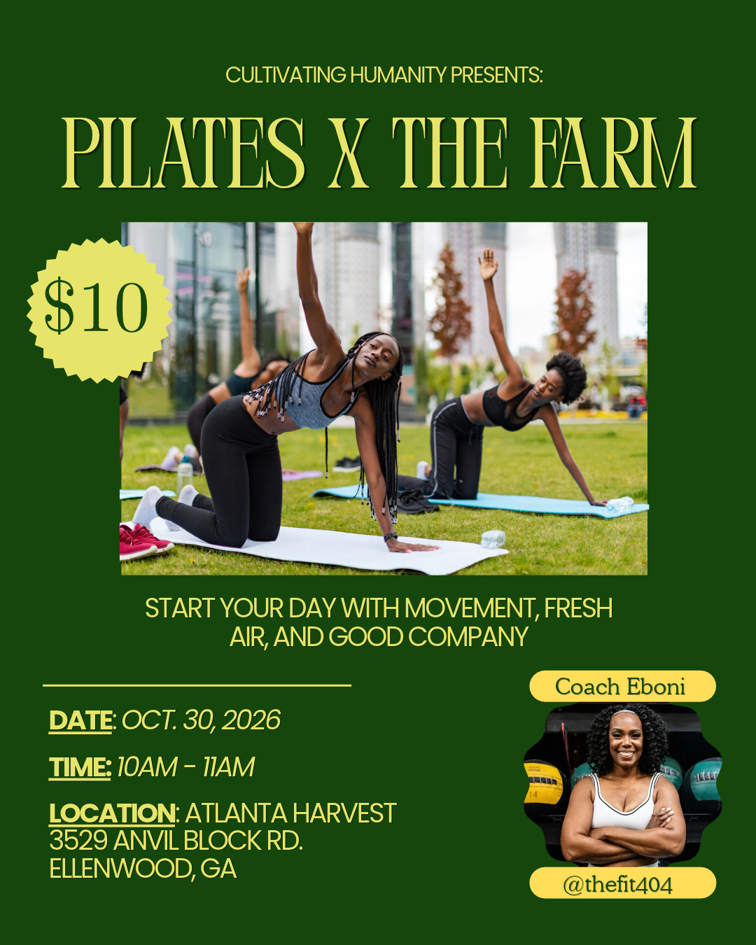 Pilates On The Farm!
