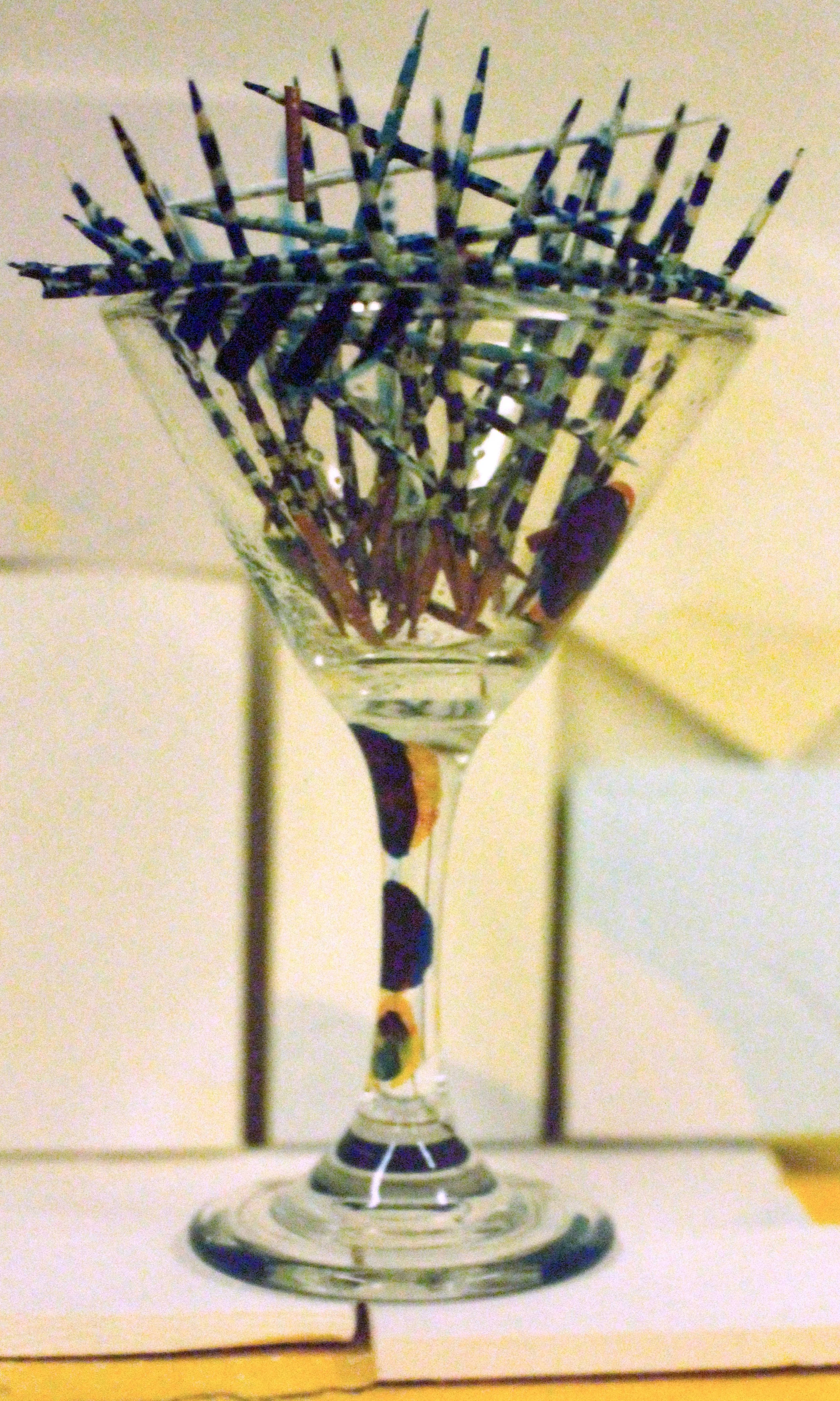 Willcott Synaesthetic artwork, Ba degree, gin & vodka.