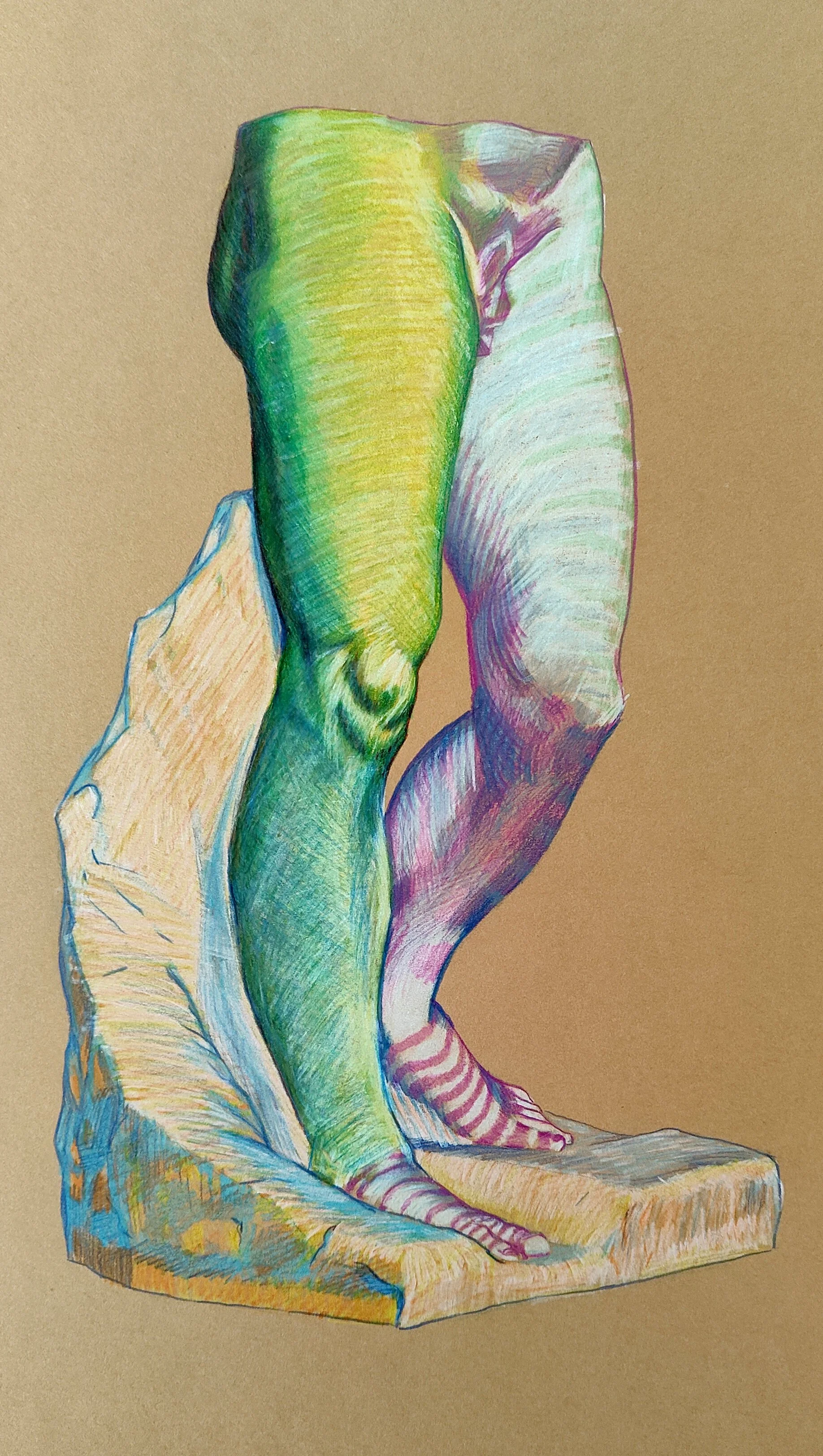 Synaesthetic drawing of Bargue plate I, 30.