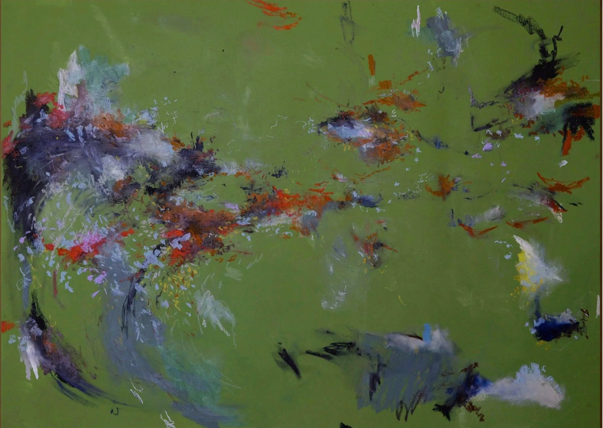 Green (III) | oil pastel on paper | 2025