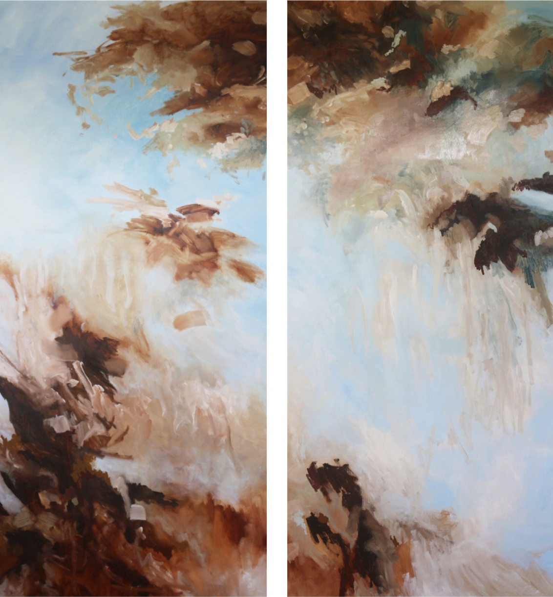 Overburden (unfinished) | 90 x 200cm panels