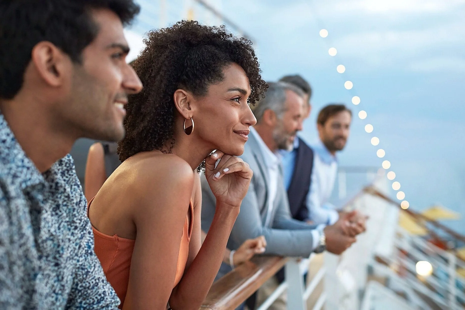 Hospitality photography cruise ship guests social gathering luxury travel