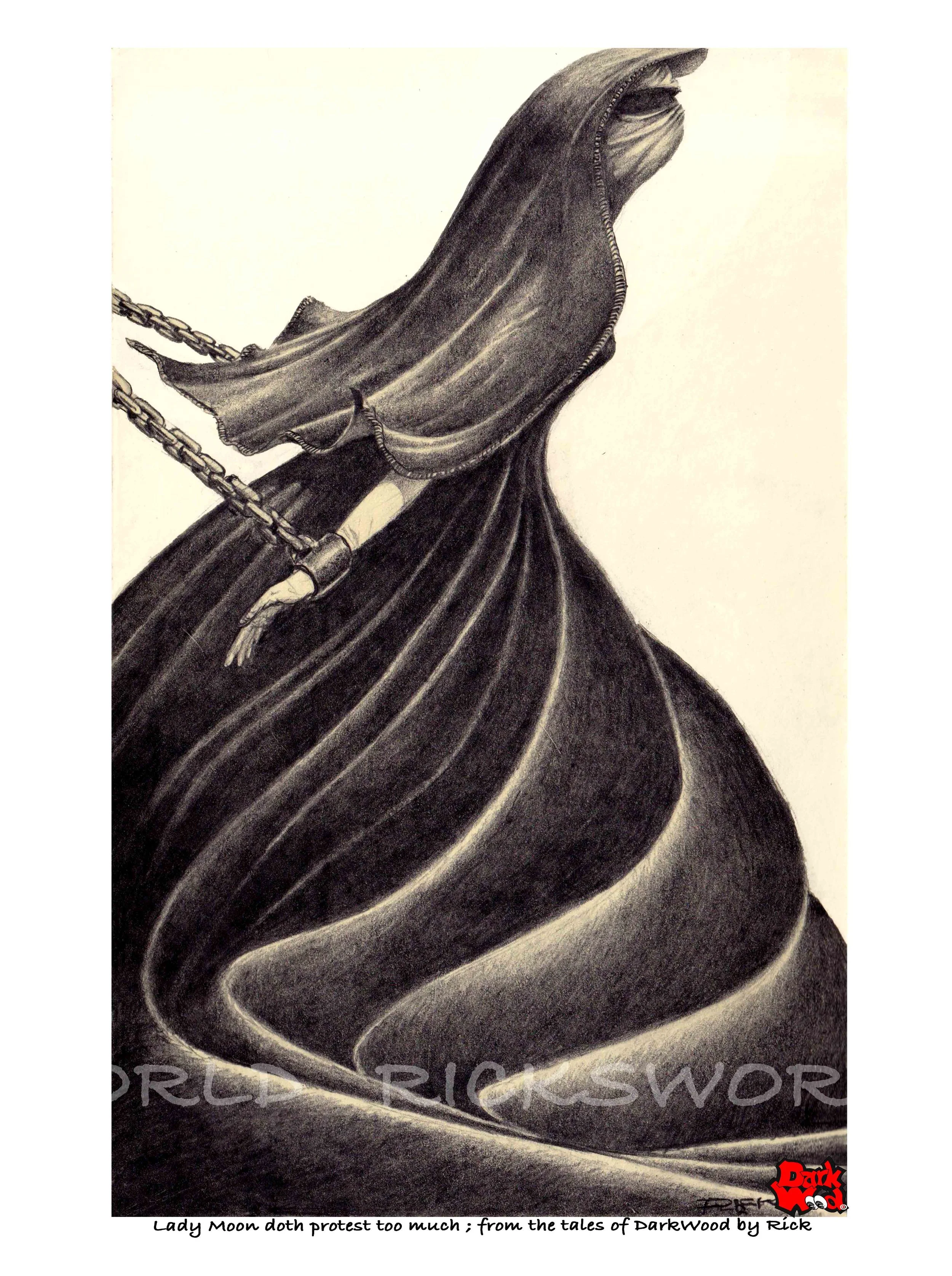 The verdict from Judge Wildenberg was in ; 'Lady Moon doth protest too much'. (Pencil) code DW070