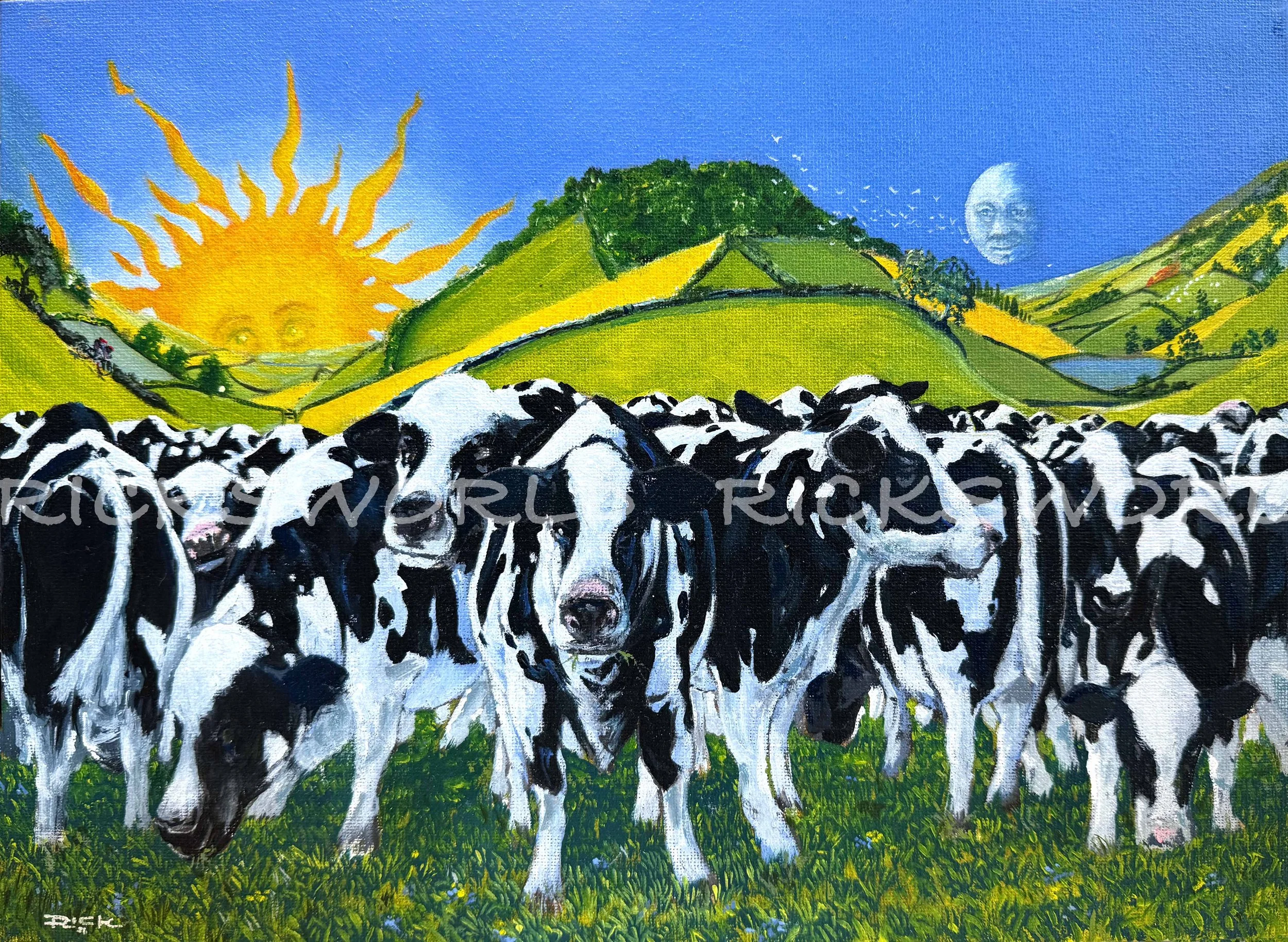 This Britain Shorts - Cows (Oil)
Giclee prints available.
355x250mm signed open edition print £40.