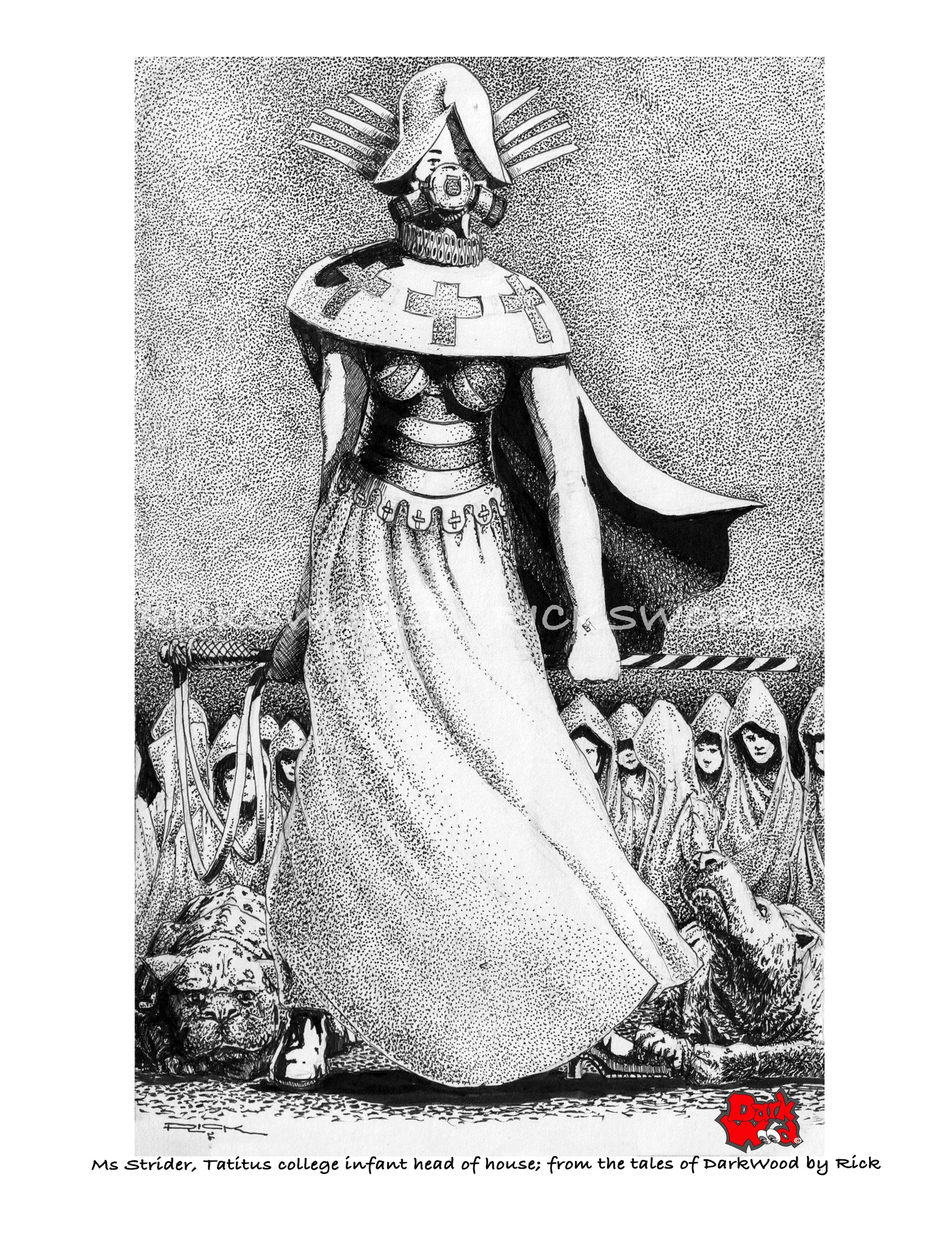 Ms Strider,  Tacitus college Infants Head of House (micron - ink) Code DW082