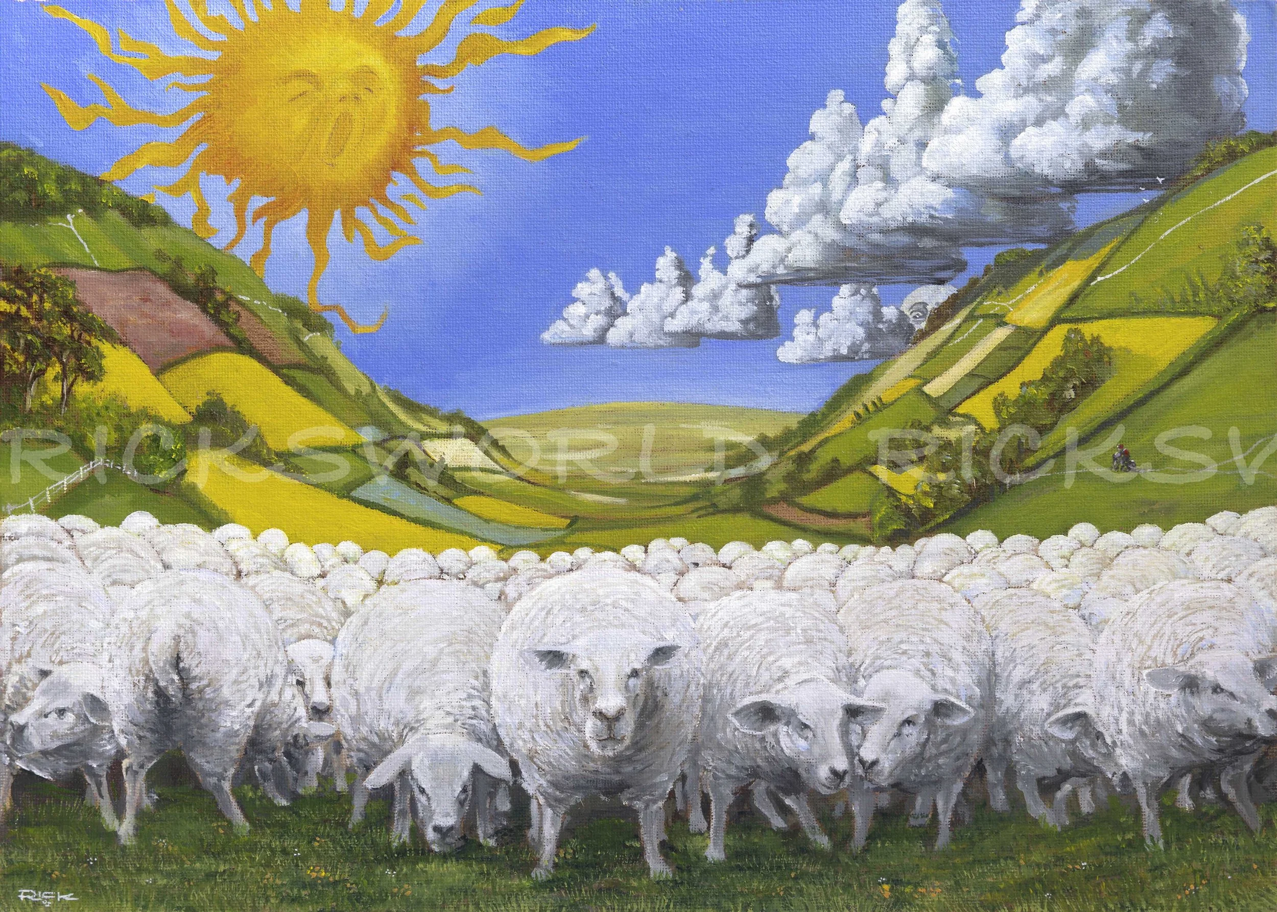 This Britain Shorts - Sheep (Oil)
Giclee prints available