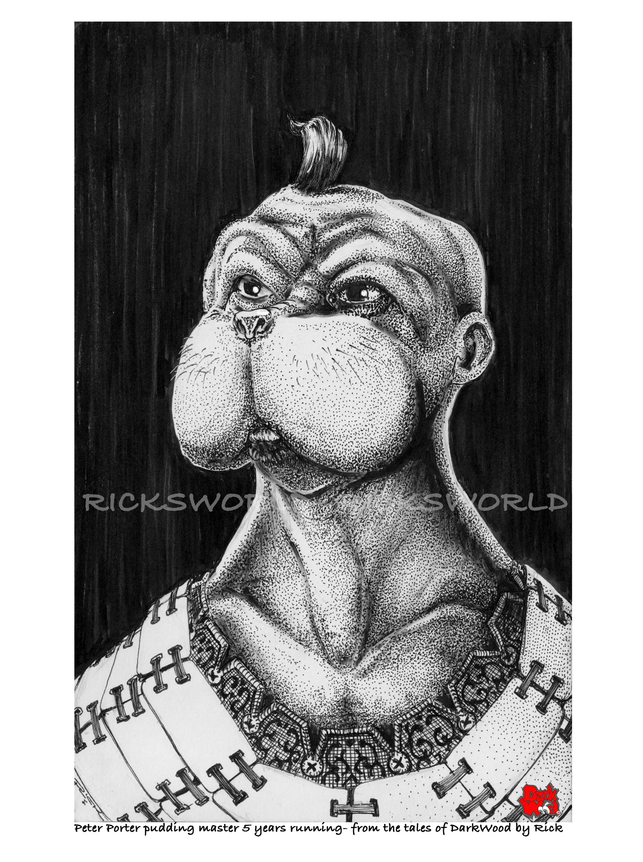 Peter Porter pudding master 5 years running. (Pencil) Code: DW095