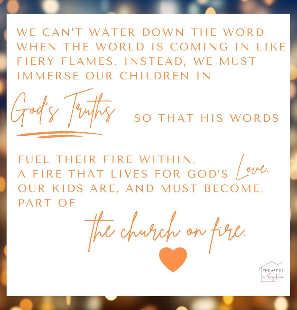 THE CHURCH ON FIRE