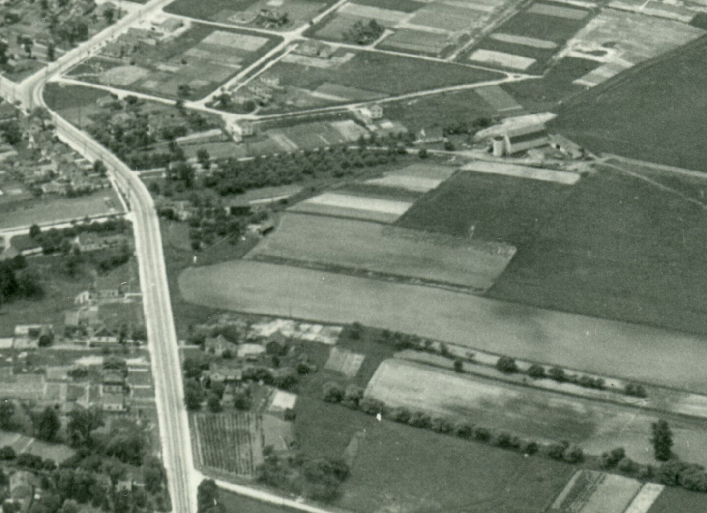 Ariel view of 1930s acreage