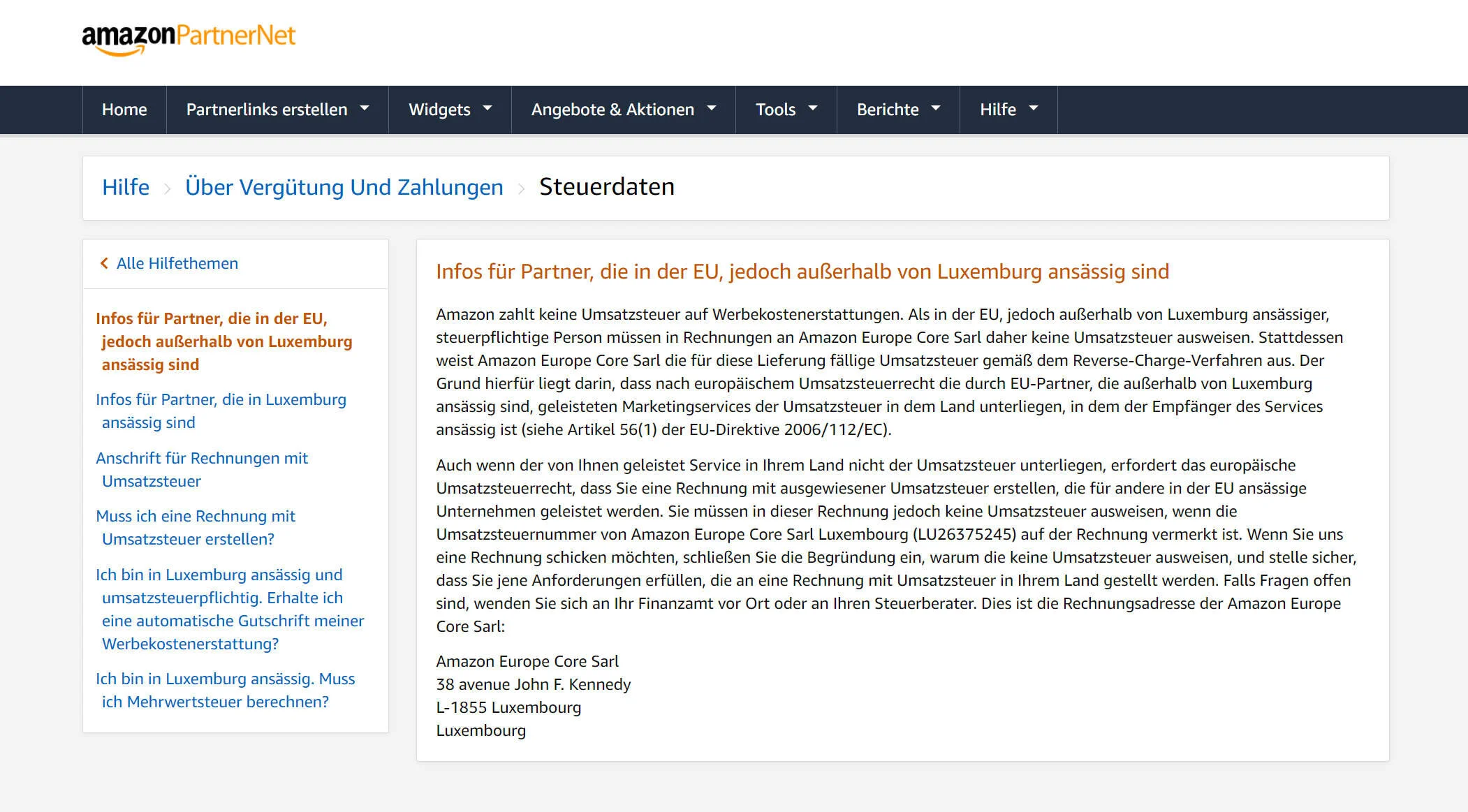 STEUERN ZAHLEN für Amazon Affiliate Marketing Einnahmen