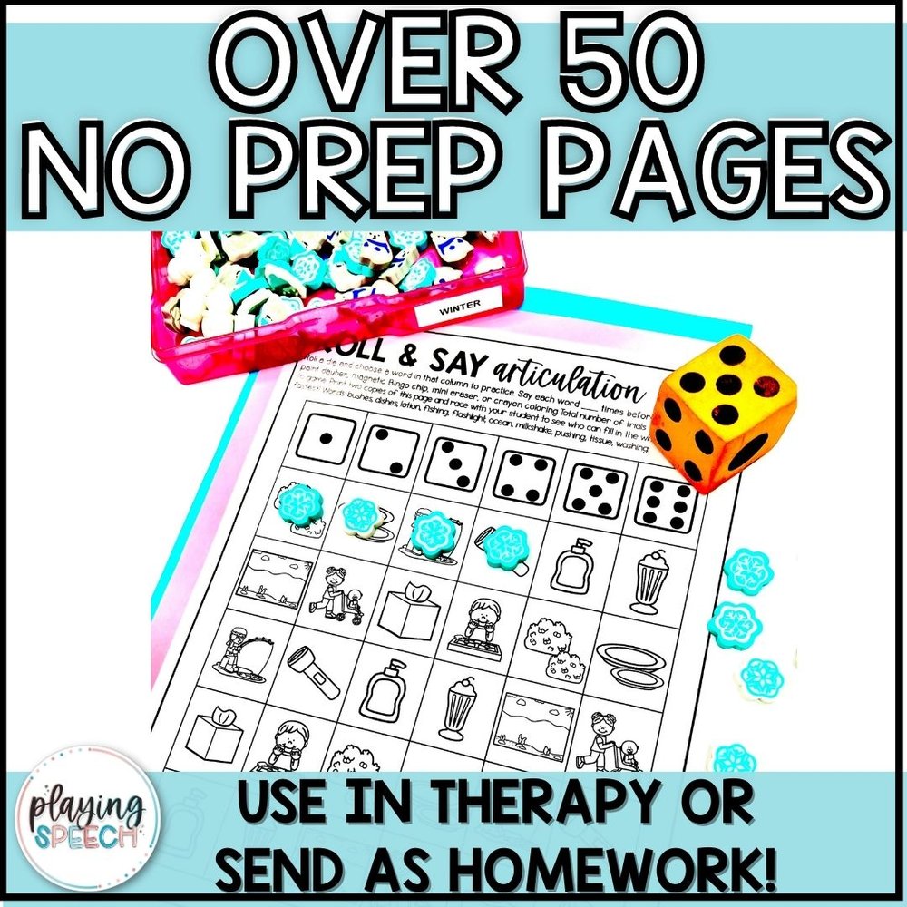 SH Final Words - Articulation Therapy FREEBIE (Print & Go)