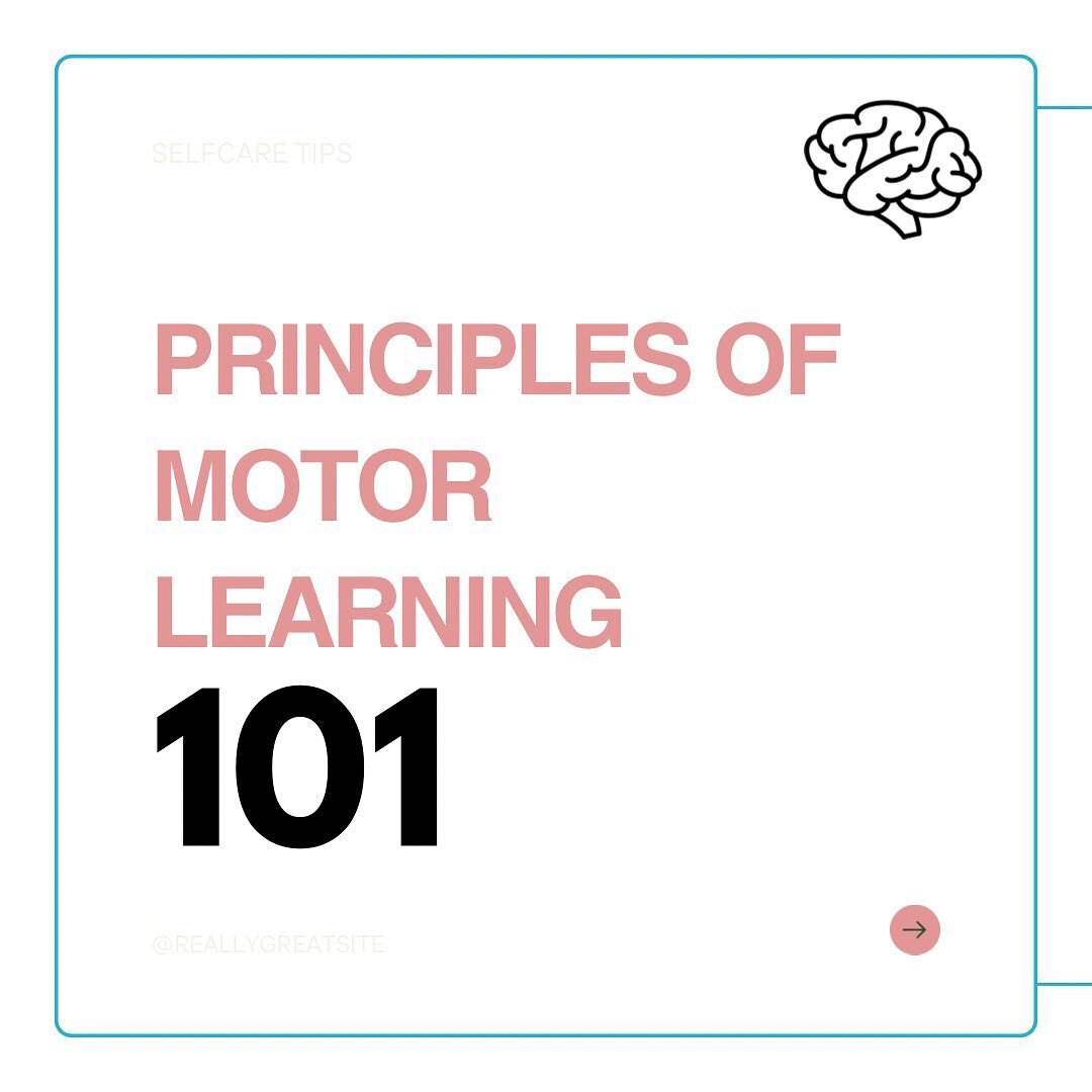 Principles of motor learning (PMLs) are important for anyone who treats children with speech sound disorders because #speechismotor.

PMLs can be broken down into practice conditions and feedback conditions.

Practice conditions are how you practice 