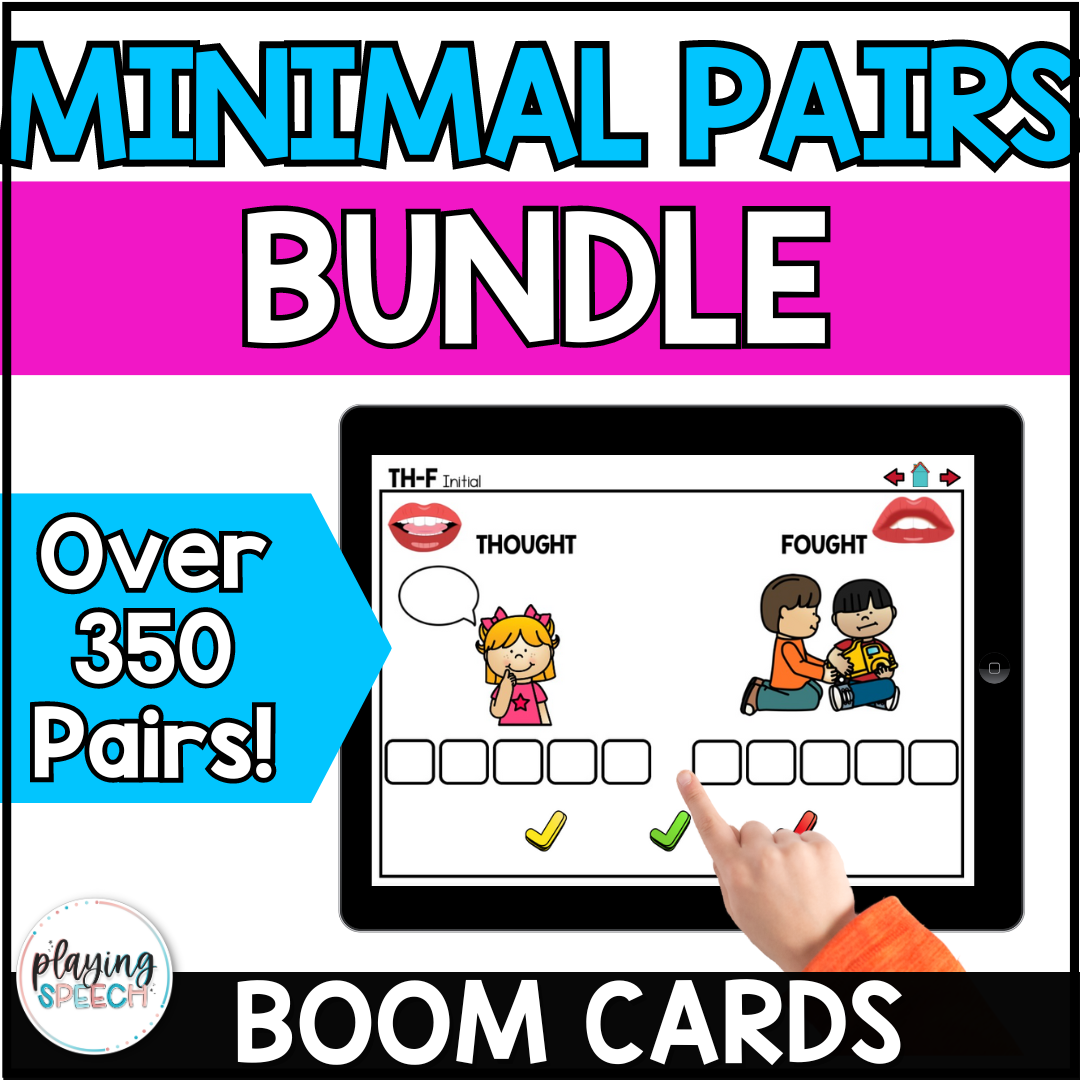 Digital Boom Cards Minimal Pairs