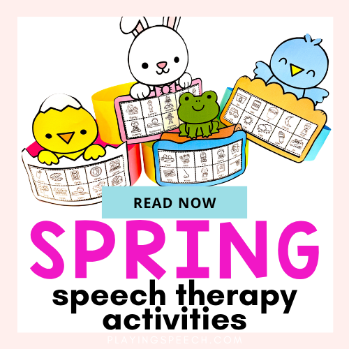 3 No-Prep Spring Speech Therapy Articulation and Language Activities for Busy SLPs