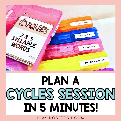 How to Plan a 20-Minute Cycles Approach Session for Final Consonant Deletion in Speech Therapy
