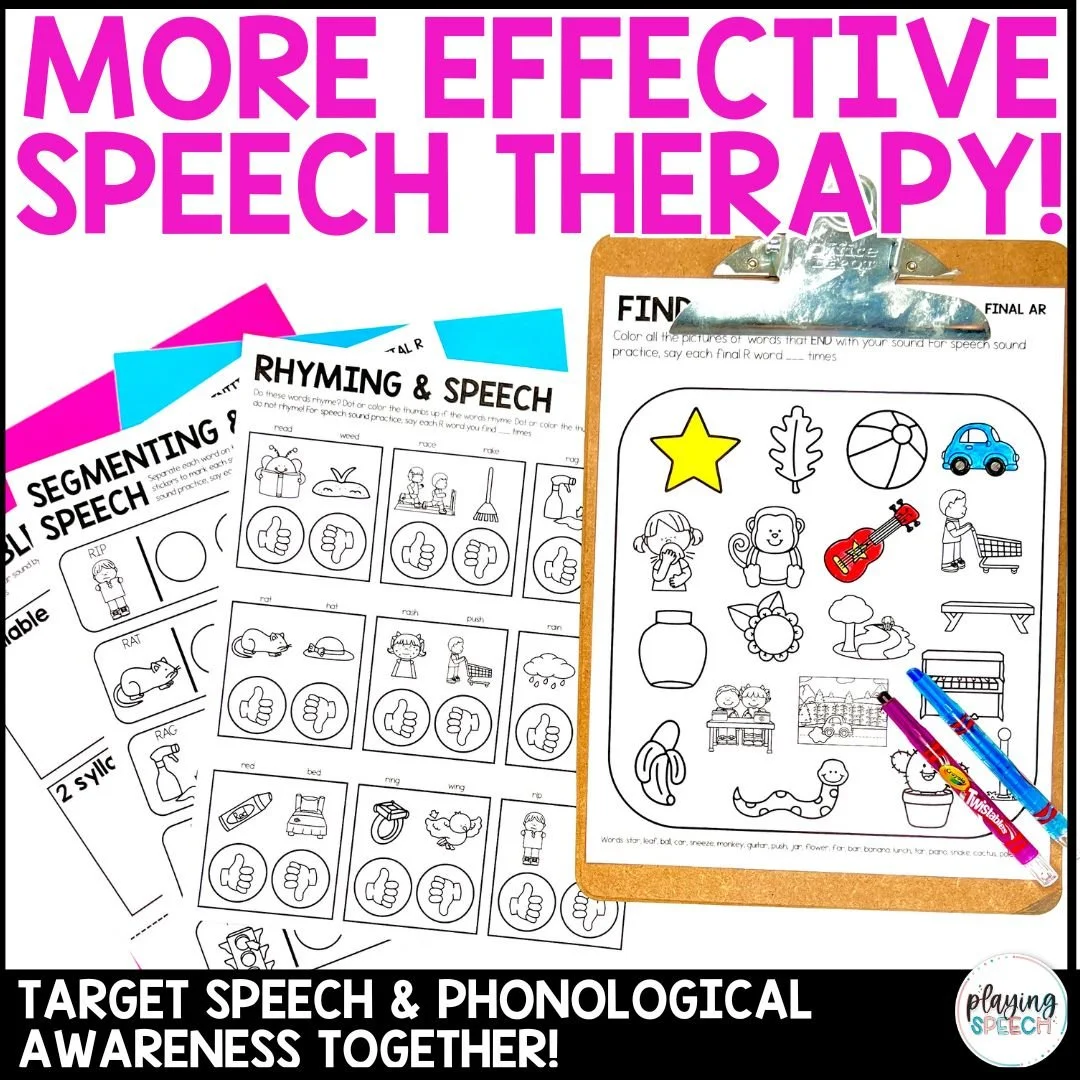 Phonological Awareness Activities for Speech Therapy | F and V Sound ...