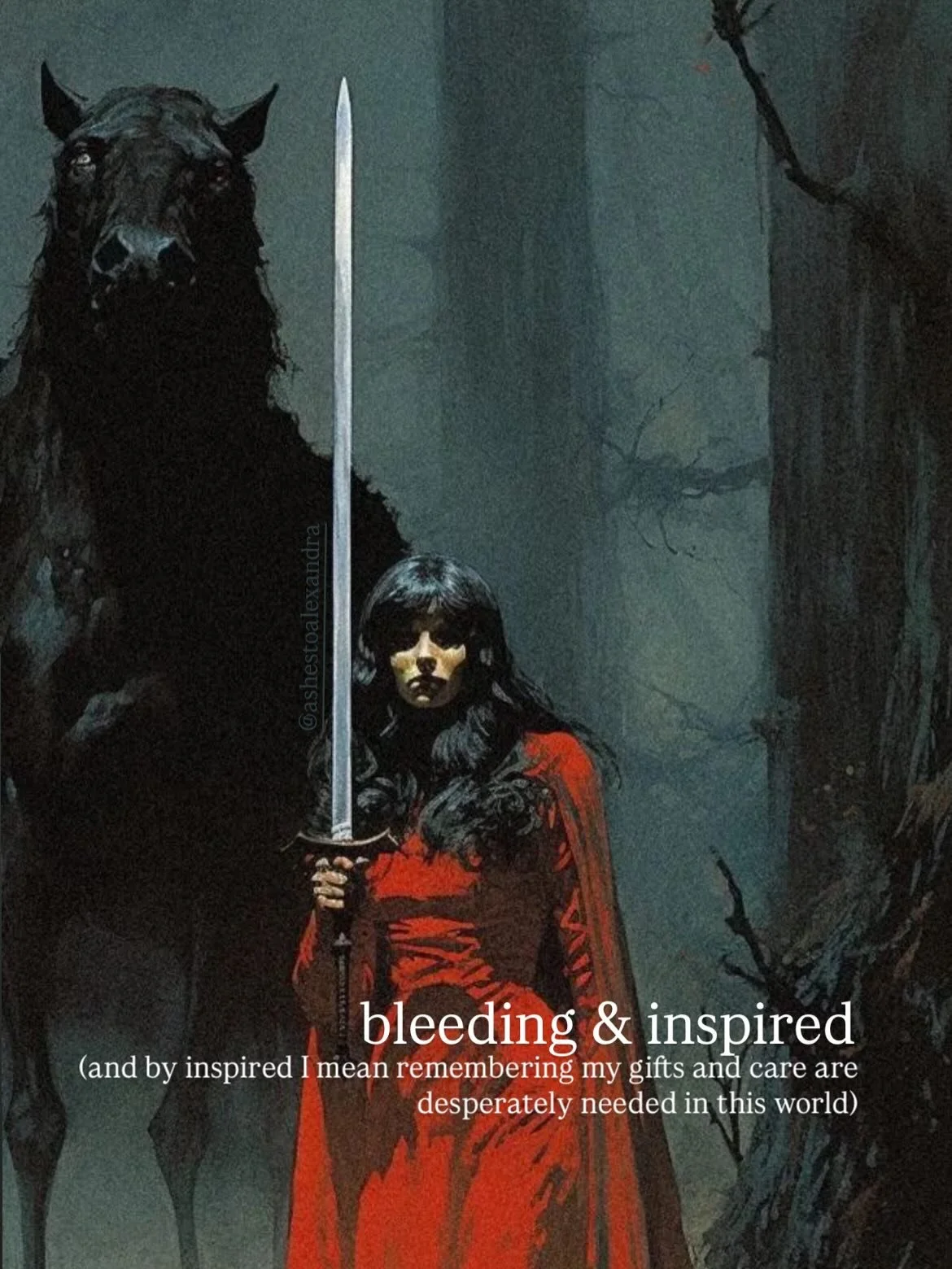 created by my bleed and super personal and yet I can think of some people will feel the same🩸 

#grief #griefsupport #collectiveliberation #somaticcare #somaticsupport