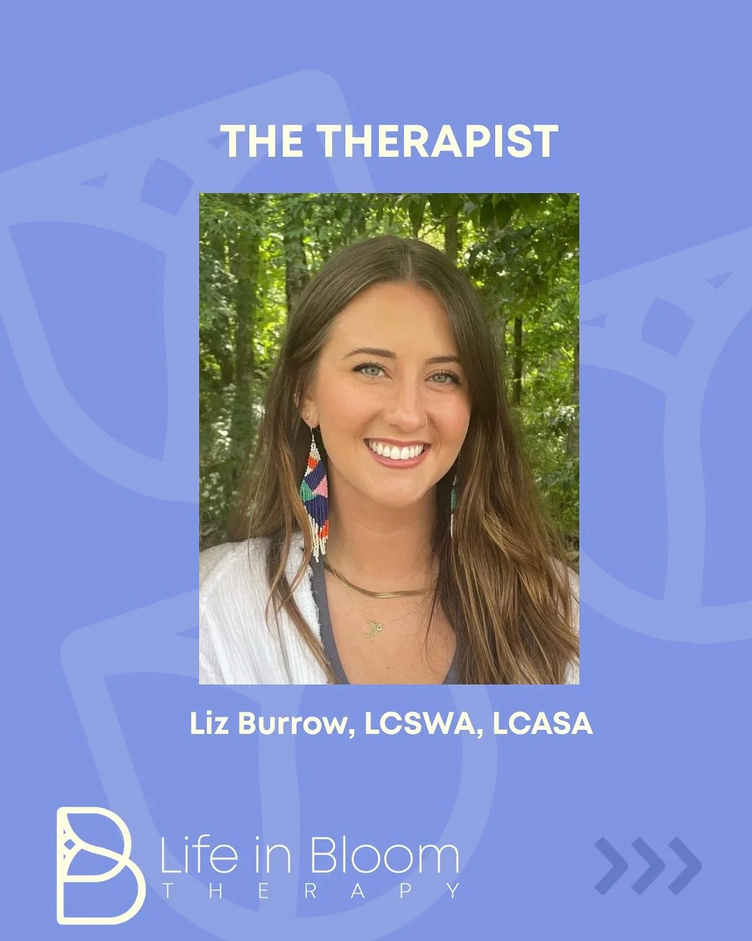 Therapist Spotlight: 
🌿Liz Burrow, LCSWA, LCASA🌿

Meet Liz! She offers EMDR therapy from our Boone office and virtually, helping clients process trauma and find healing in a supportive, grounded space.

When she&rsquo;s not being a total badass the