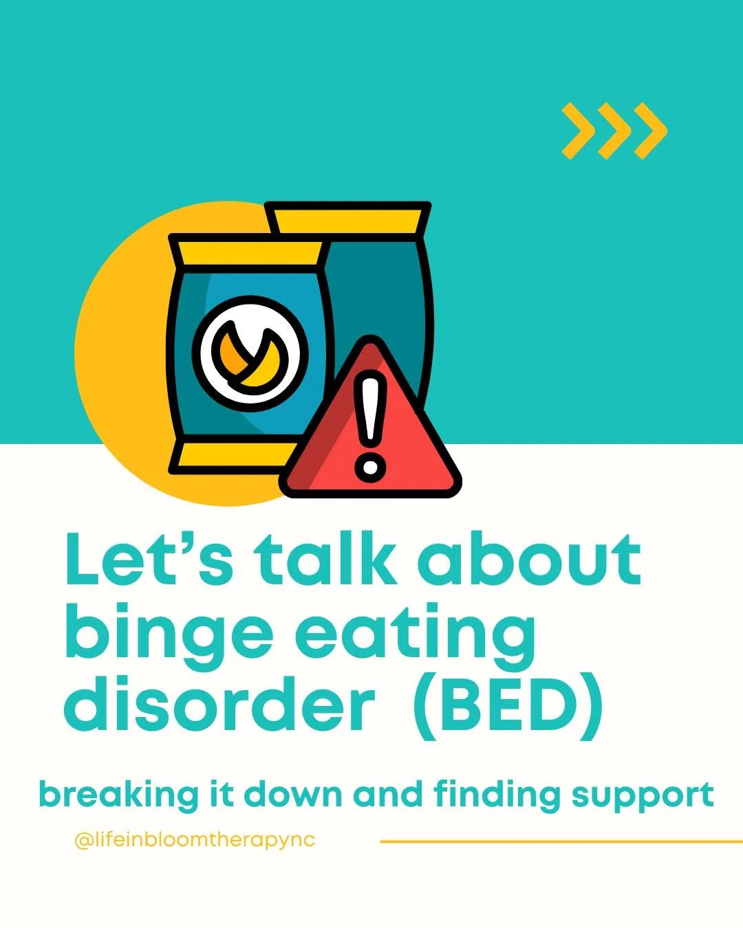 Binge Eating Disorder (BED) is the most common eating disorder in the U.S., yet it remains one of the most misunderstood. 

🩵 What it is: BED involves recurring episodes of eating significantly more food than intended in a short period, often accomp