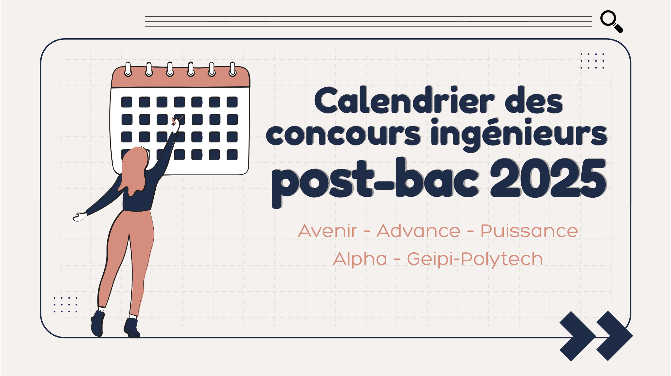 Calendrier des concours ingénieurs post-bac 2025 Avenir – Advance – Puissance Alpha – Geipi-Polytech