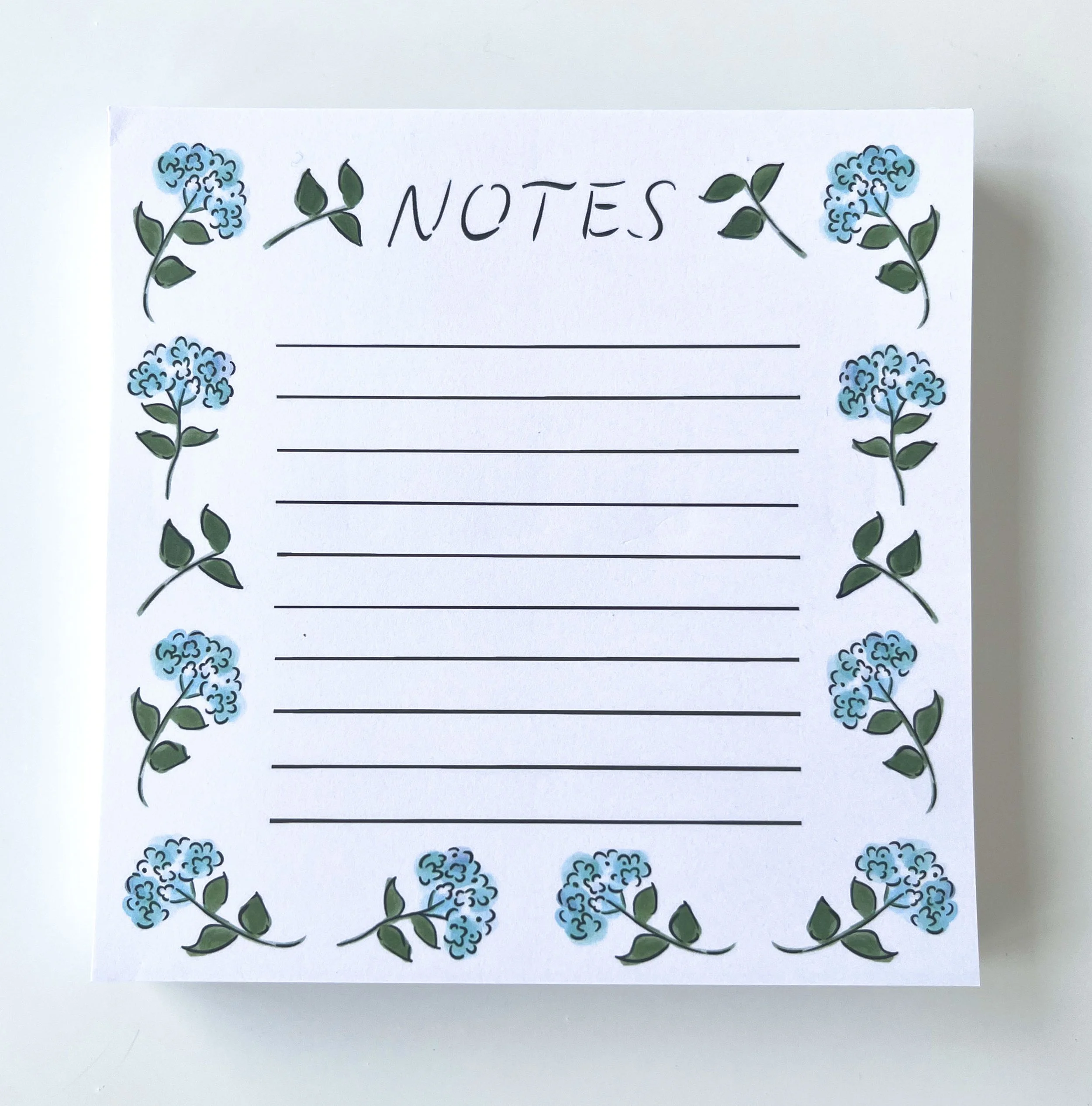 Hydrangea Notepad photo.jpg