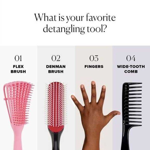 It's #WashdayWednesday 💆🏾&zwj;♀. Time to cleanse that scalp (and detangle those curls!) What's your fave tool for detangling?
(4 for me please!🤣) 

Find out stylists near you that can detangle, treat and give your hair TLC on app.myboldafro.com

F