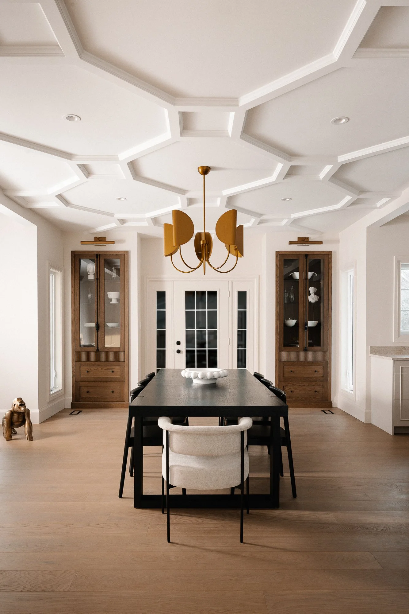 Thames Centre - Waubuno - Renovation - Elegant - Luxury - Dining - Coffered Ceiling - Custom