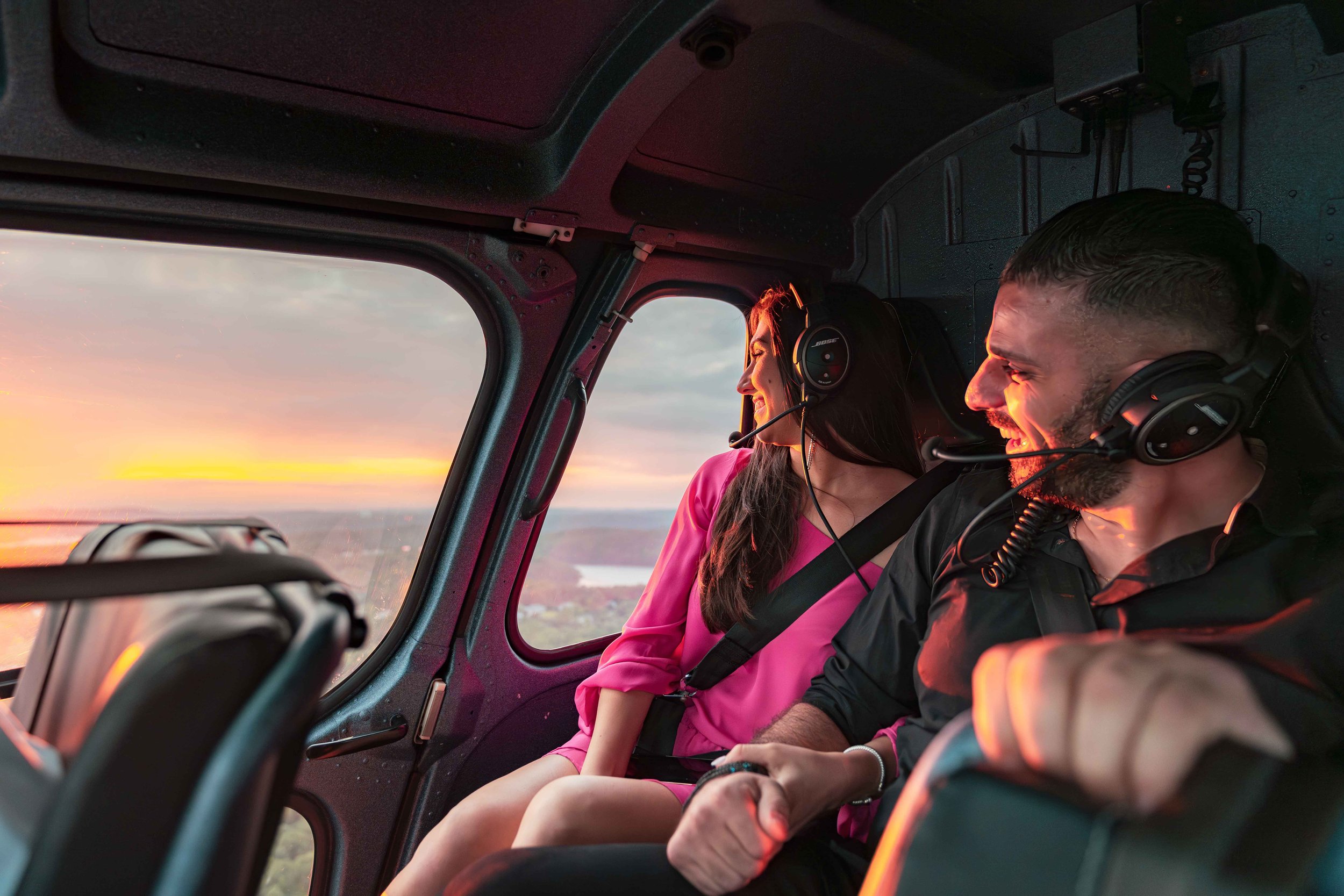 Wings Air helicopter engagement photography by Matt Ritchie