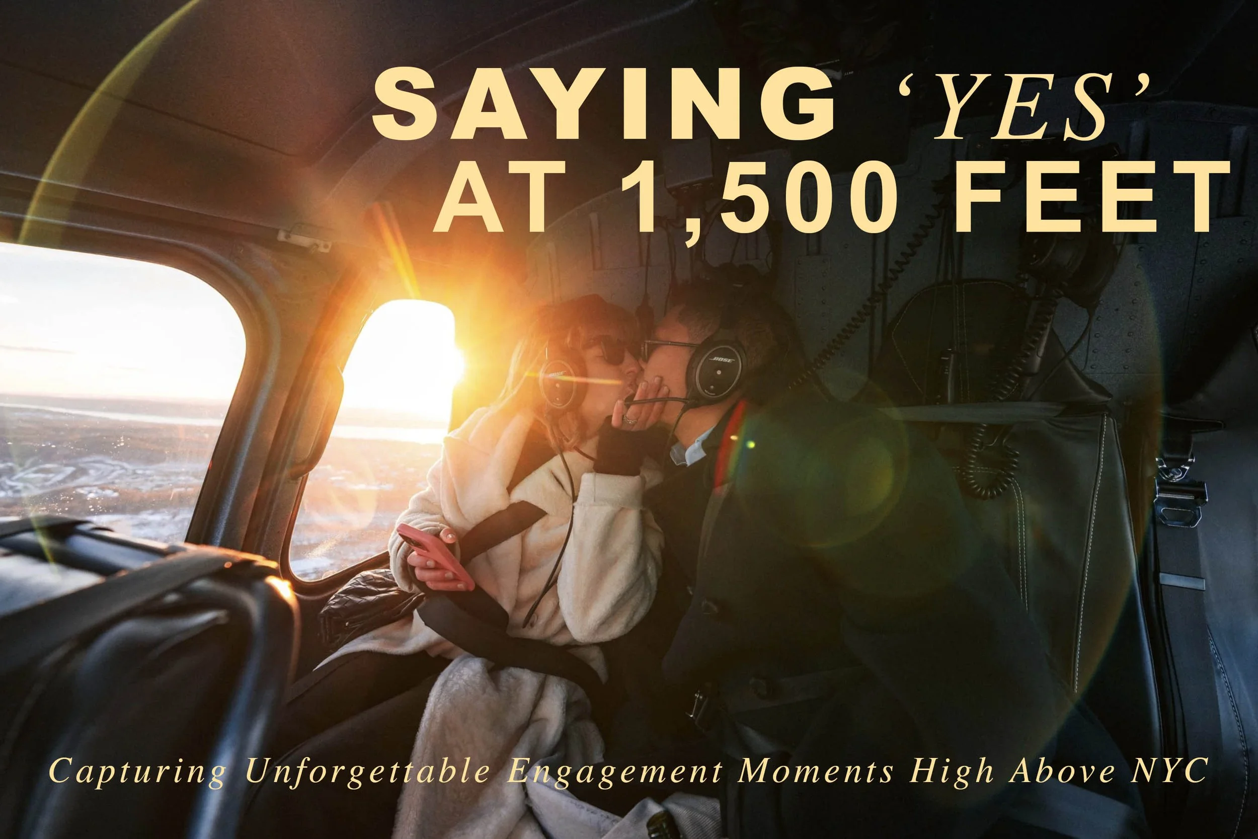 Helicopter Proposals high above New York City