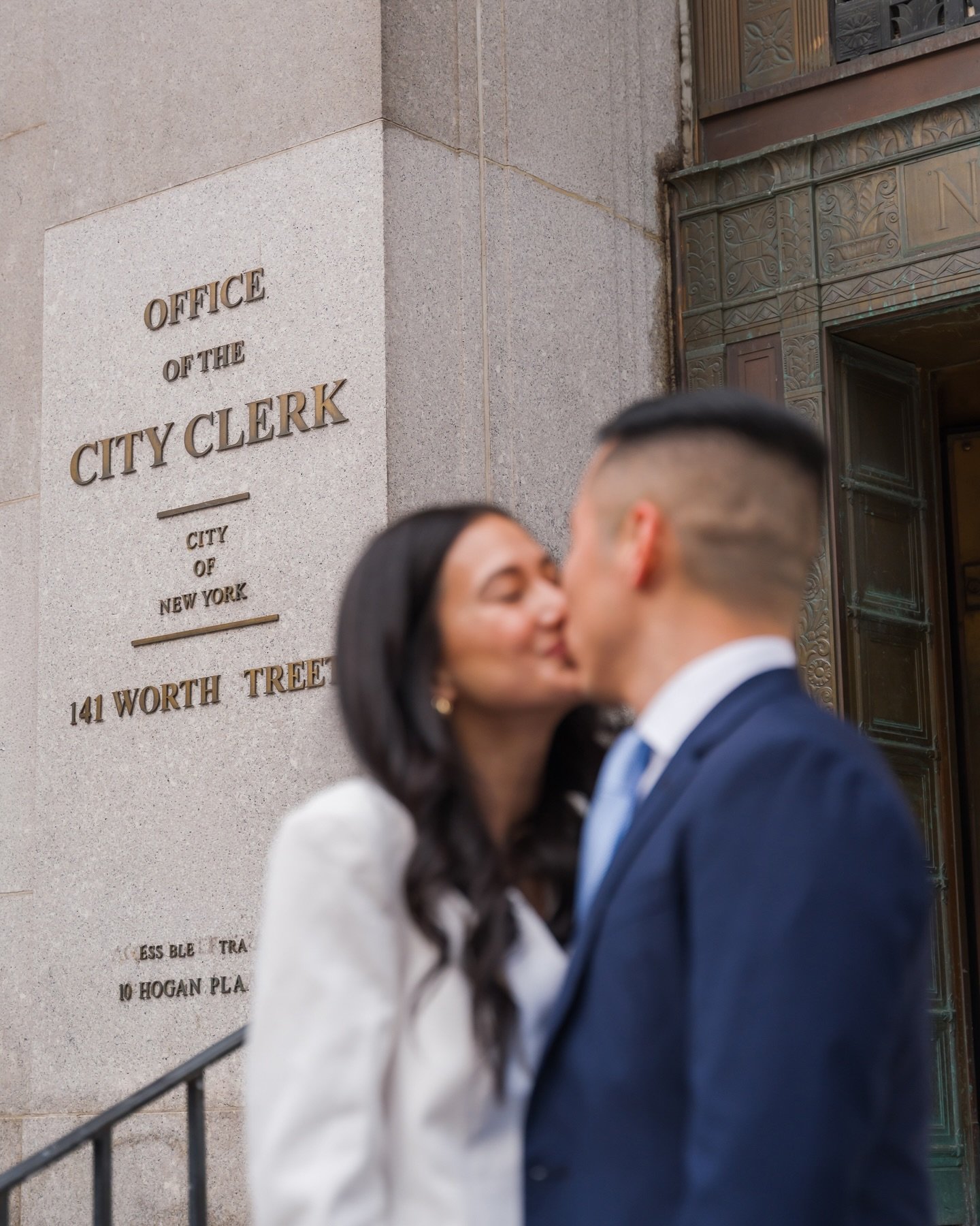 There&rsquo;s something about City Hall weddings I&rsquo;ll always love, no distractions, just real moments 💍
