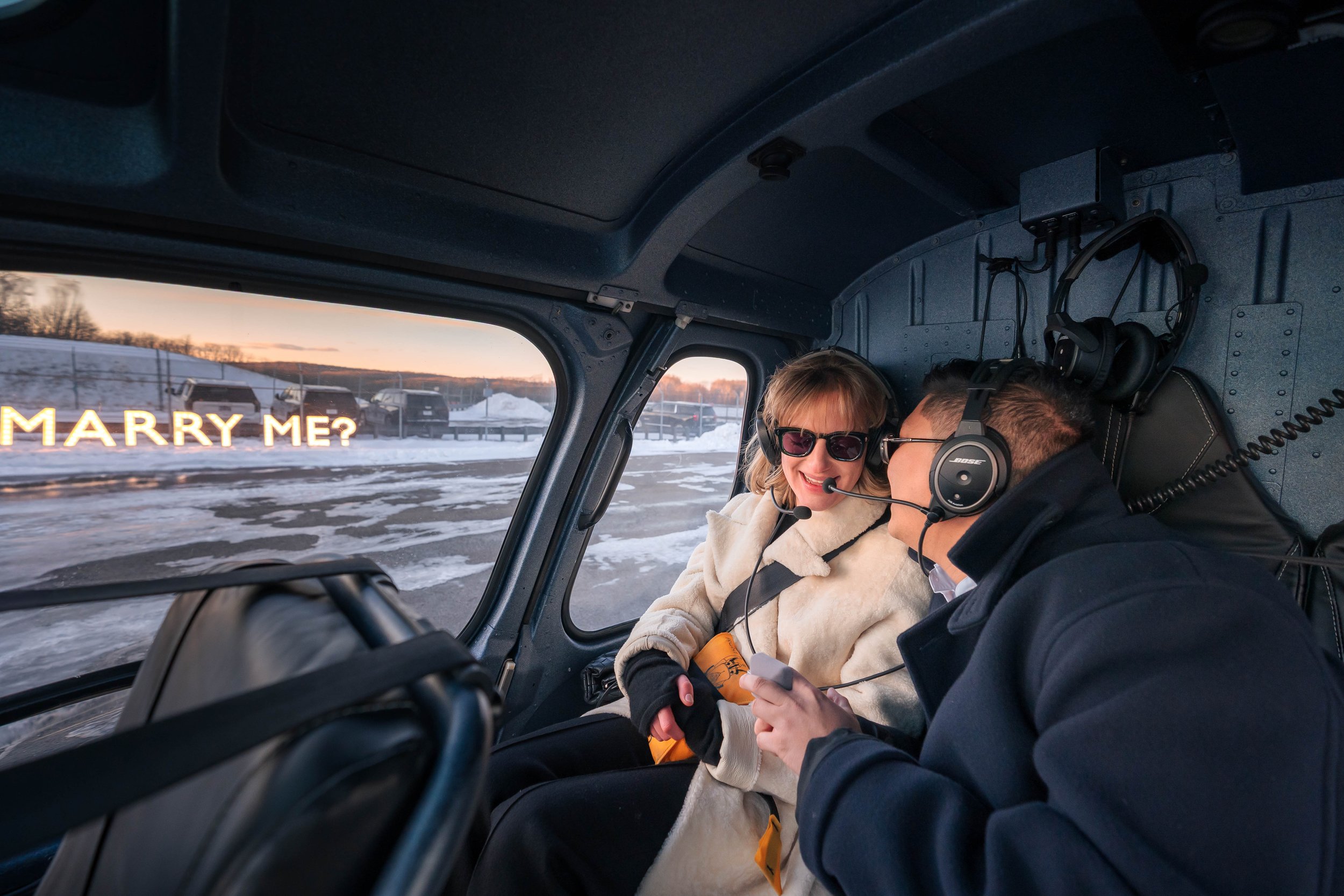 Wings Air helicopter engagement photography by Matt Ritchie