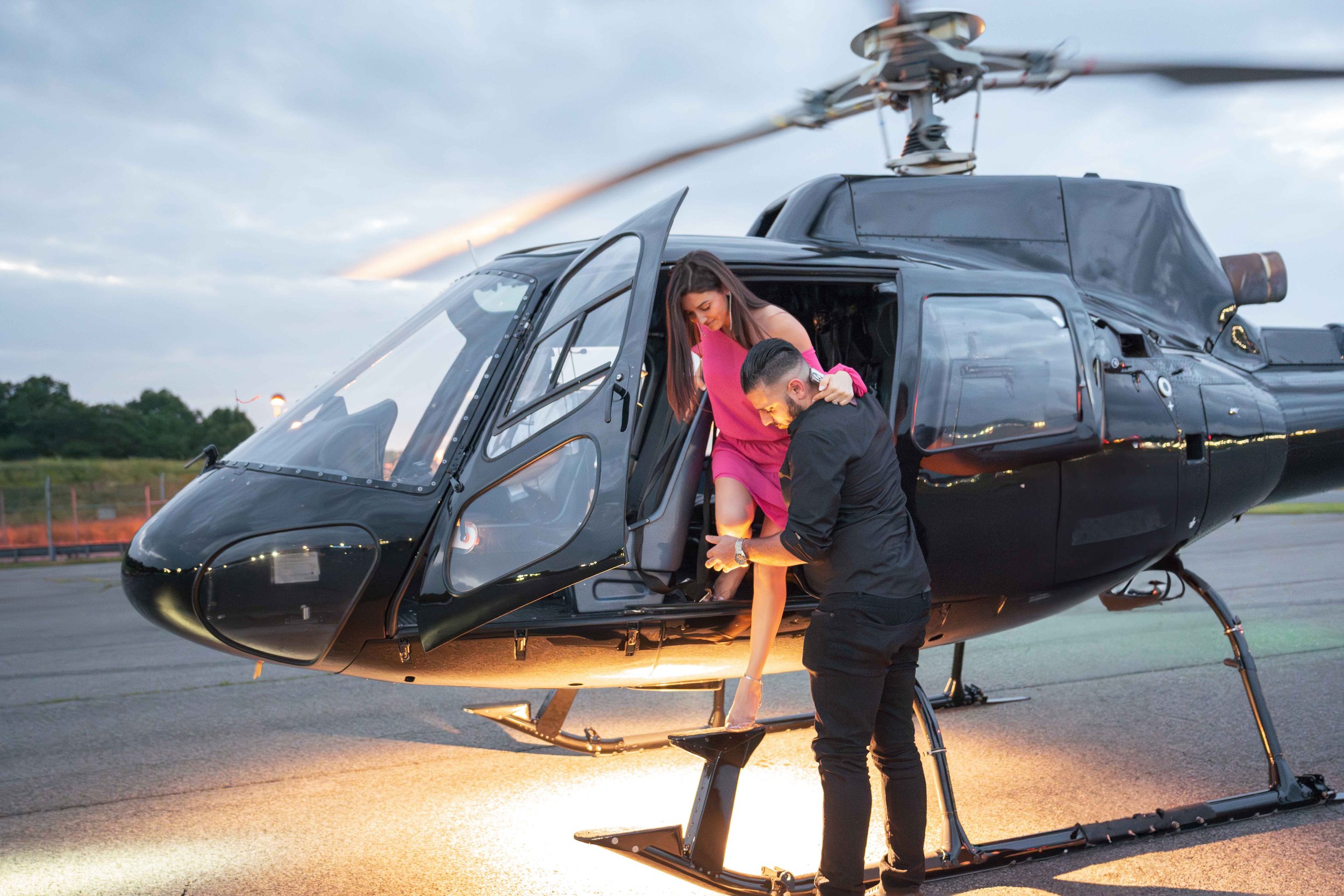 Wings Air helicopter engagement photography by Matt Ritchie