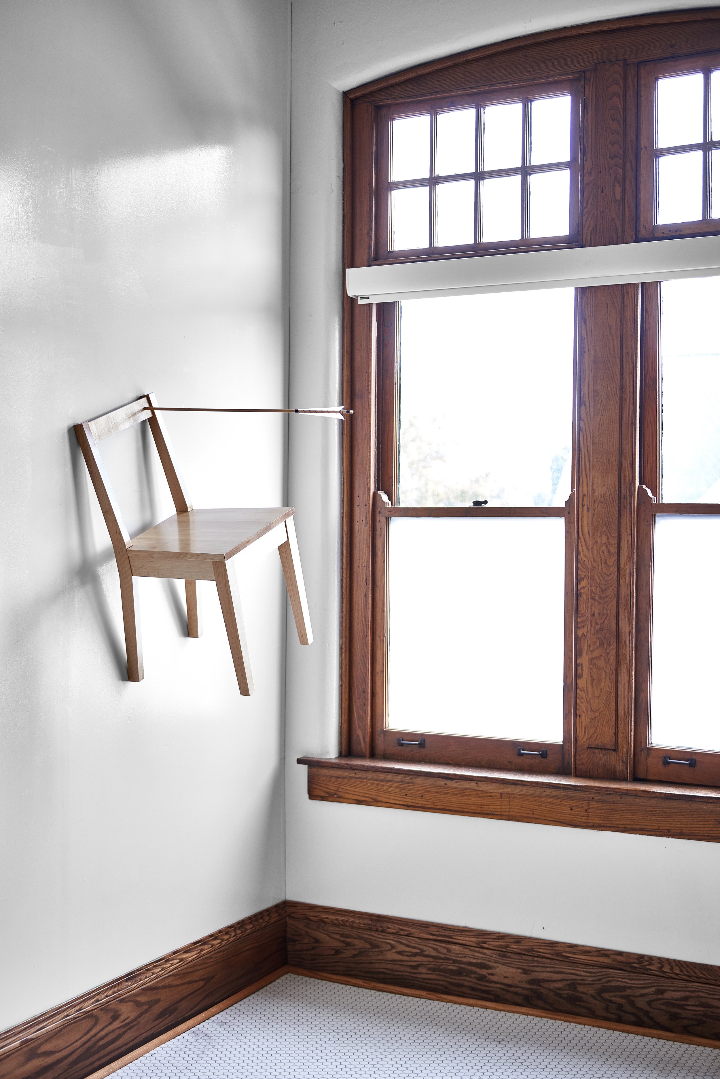 AAROW CHAIR - maple, ash, artificial feather - Photo by: Biagio Dell'aiera