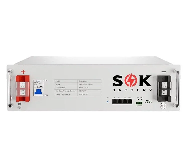 SOK SK48V100N 48V (51,2V) 100Ah 3U Server Rack LiFePO4 – 5,12 kWh (Bluetooth + Self-Heating)