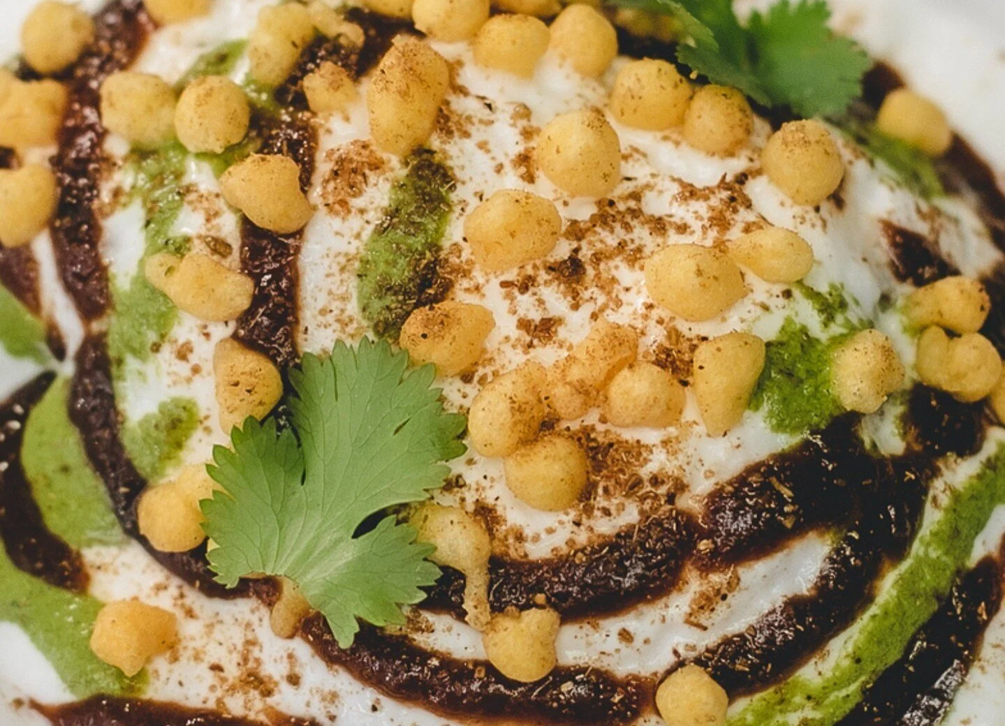 New and going fast!🤩 Check out our new appetizer dish! Dahi Bhalla, made with: Lentil Fritters, Sweet Yogurt, Tamarind, Mint Chutney, House Spice!
.

.

.

.
#DahiBhalla #newmenu #bargoa #chicago #yelpeats