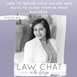 Episode 58 How to define your values and ways to Align them in your business
